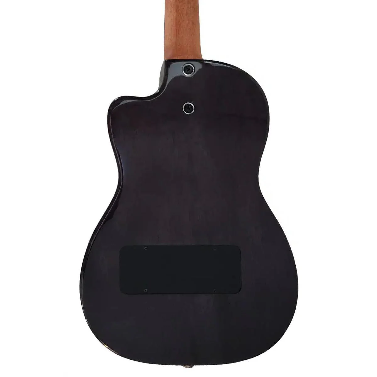 Pono BE-MDBK Solid Mango Electric Baritone Ukulele - Image 2