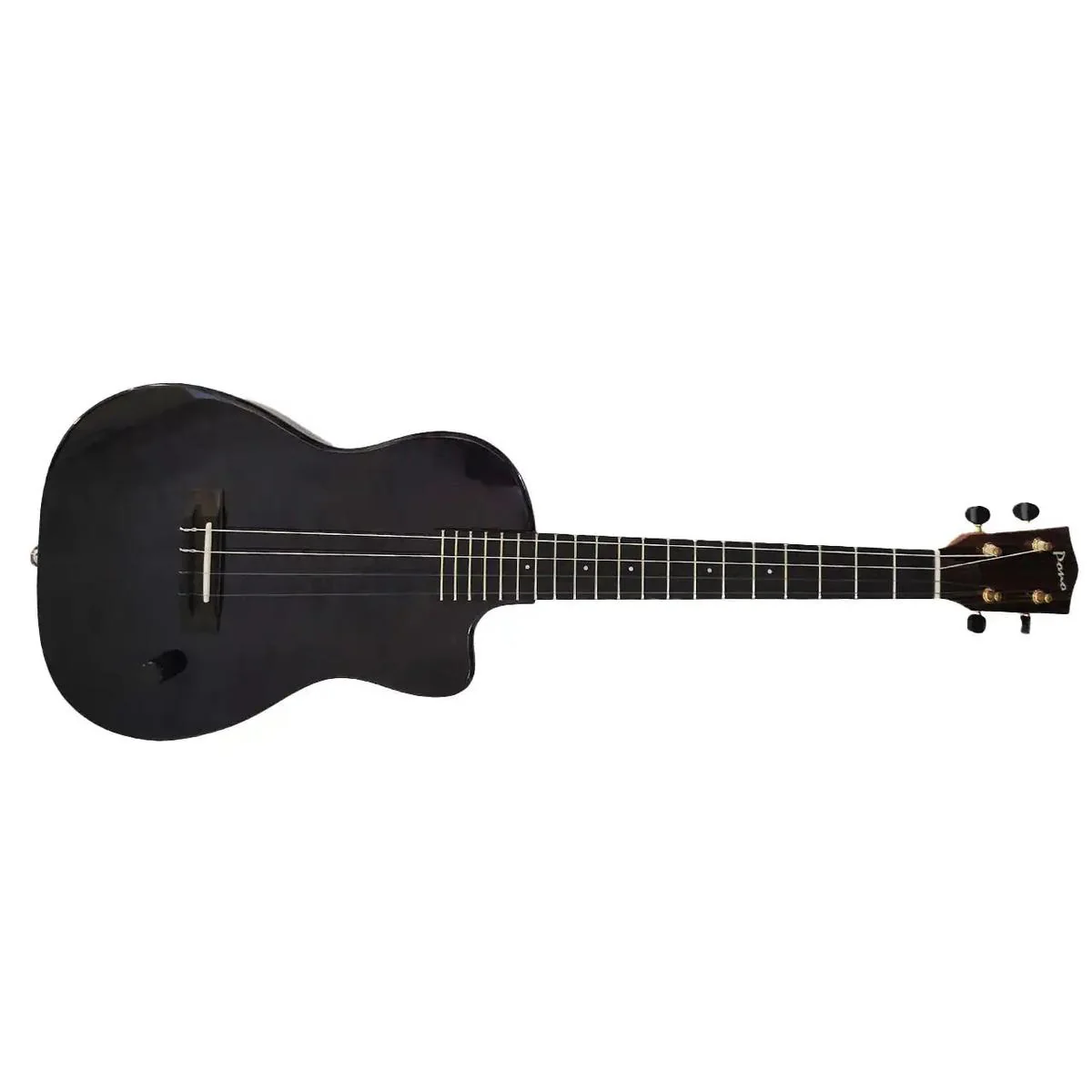 Pono BE-MDBK Solid Mango Electric Baritone Ukulele - Image 3
