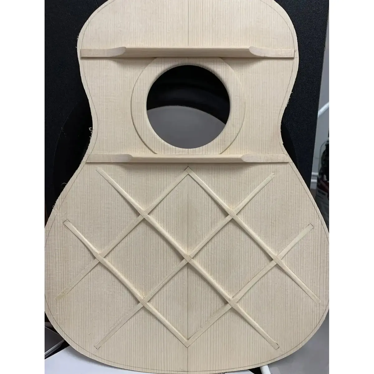 Pono BN4-1 Solid Cedar & Acacia Big Baritone Ukulele - Lattice Bracing - Image 7