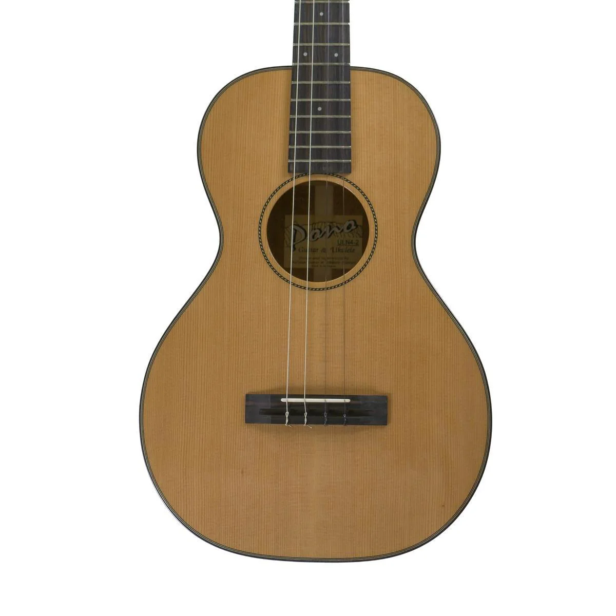 Pono ULN4-2 Solid Cedar & Mahogany Big Baritone Ukulele - Lattice Bracing