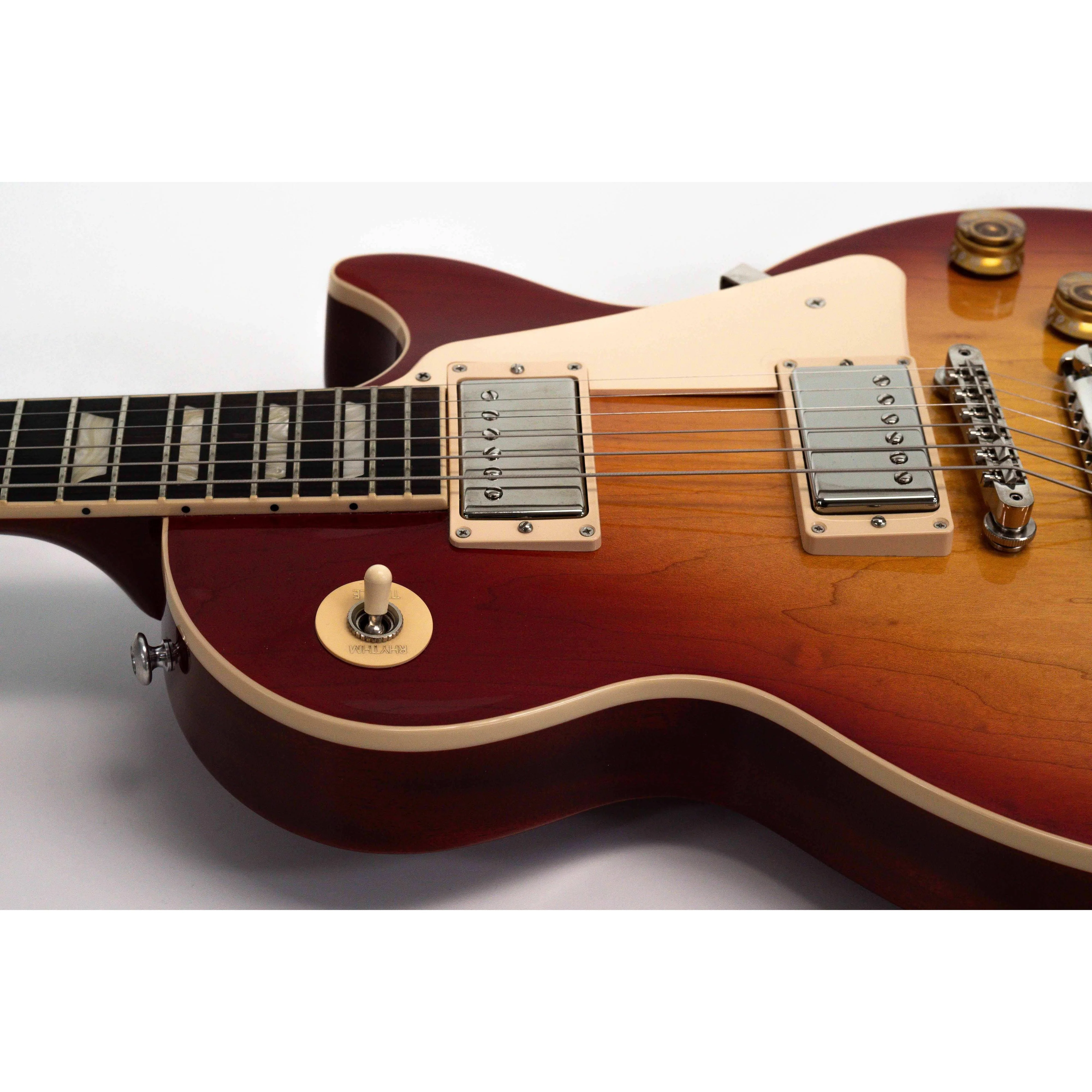 Gibson 2021 Les Paul Classic Heritage Cherry Sunburst Electric Guitar - Image 3