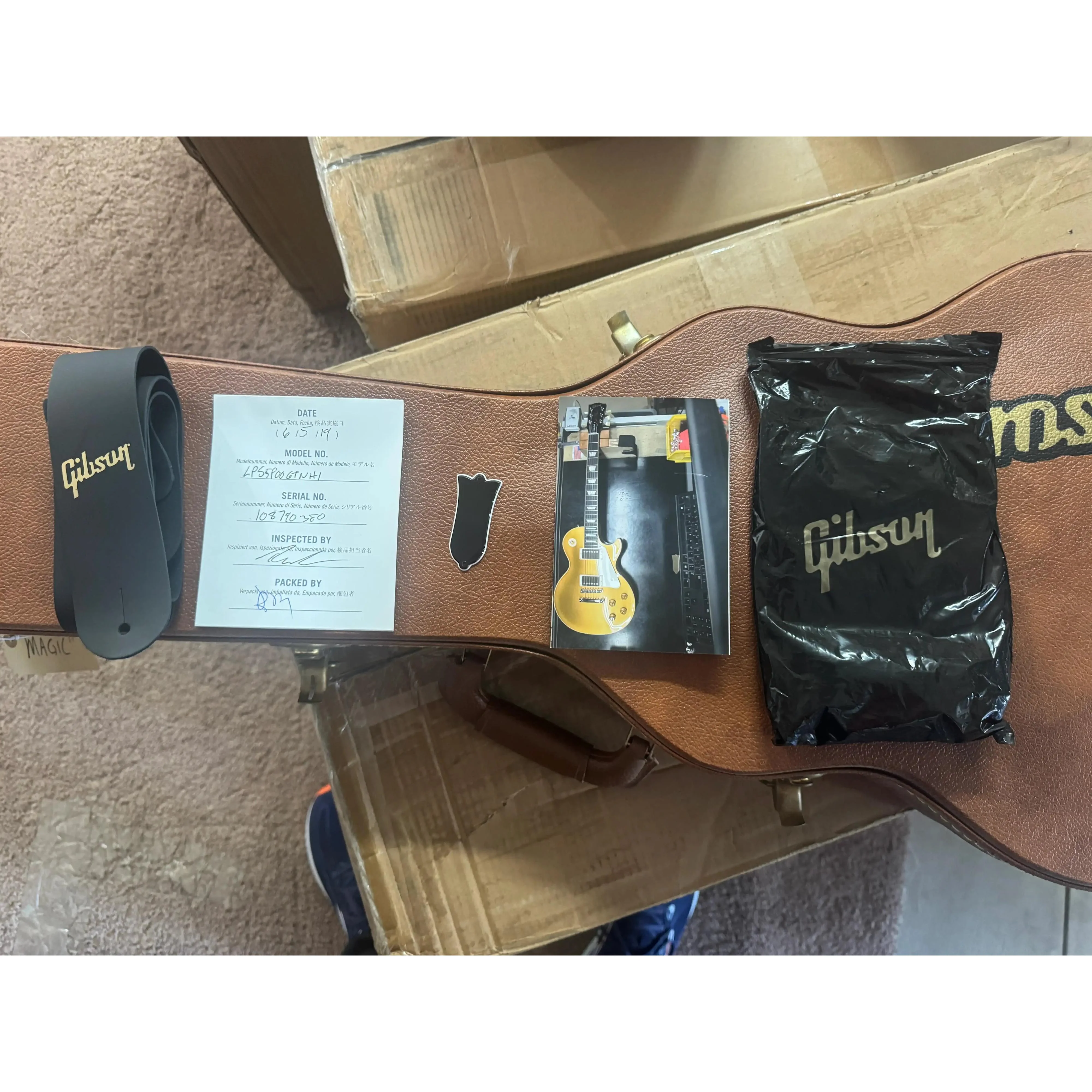 Gibson 2019 Les Paul Standard 50's Goldtop Electric Guitar - Pre-Owned - Image 12