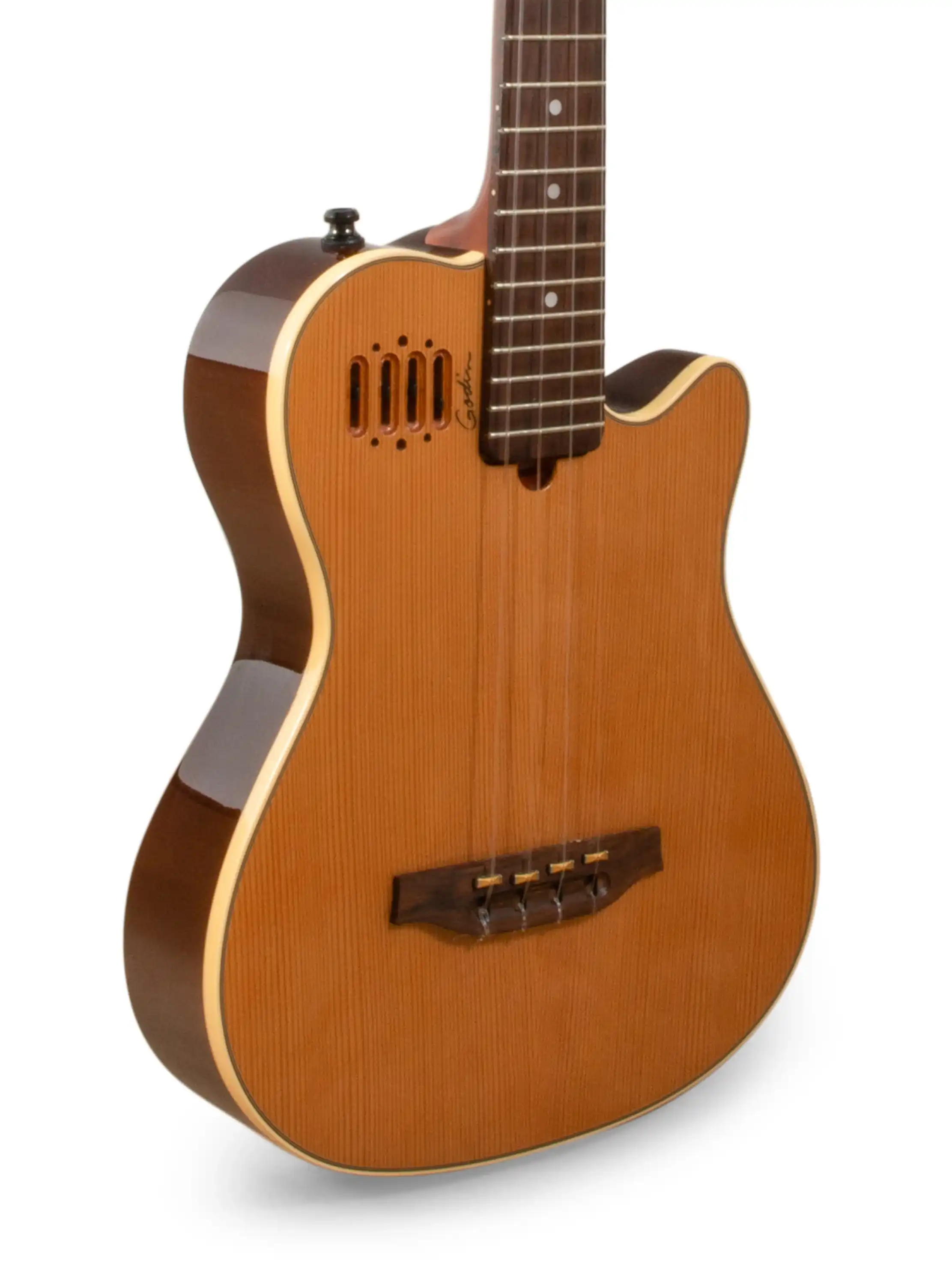 [PRE-OWNED] Godin Multi Uke HG Solid Cedar Electric Tenor Ukulele "Dark N' Stormy"