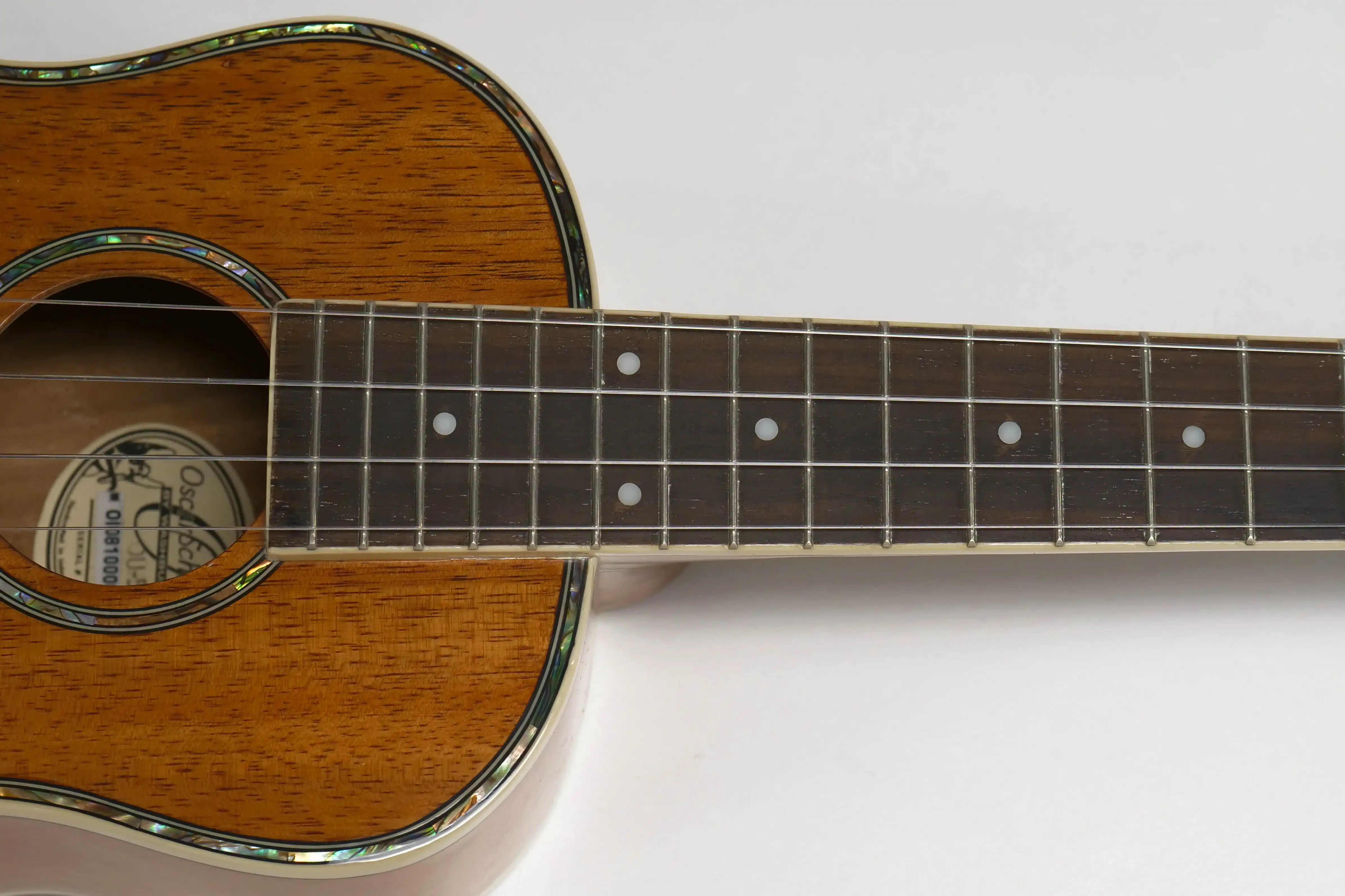 [PRE-OWNED] Oscar Schmidt by Washburn OU-5 Koa Concert Ukulele - Image 4