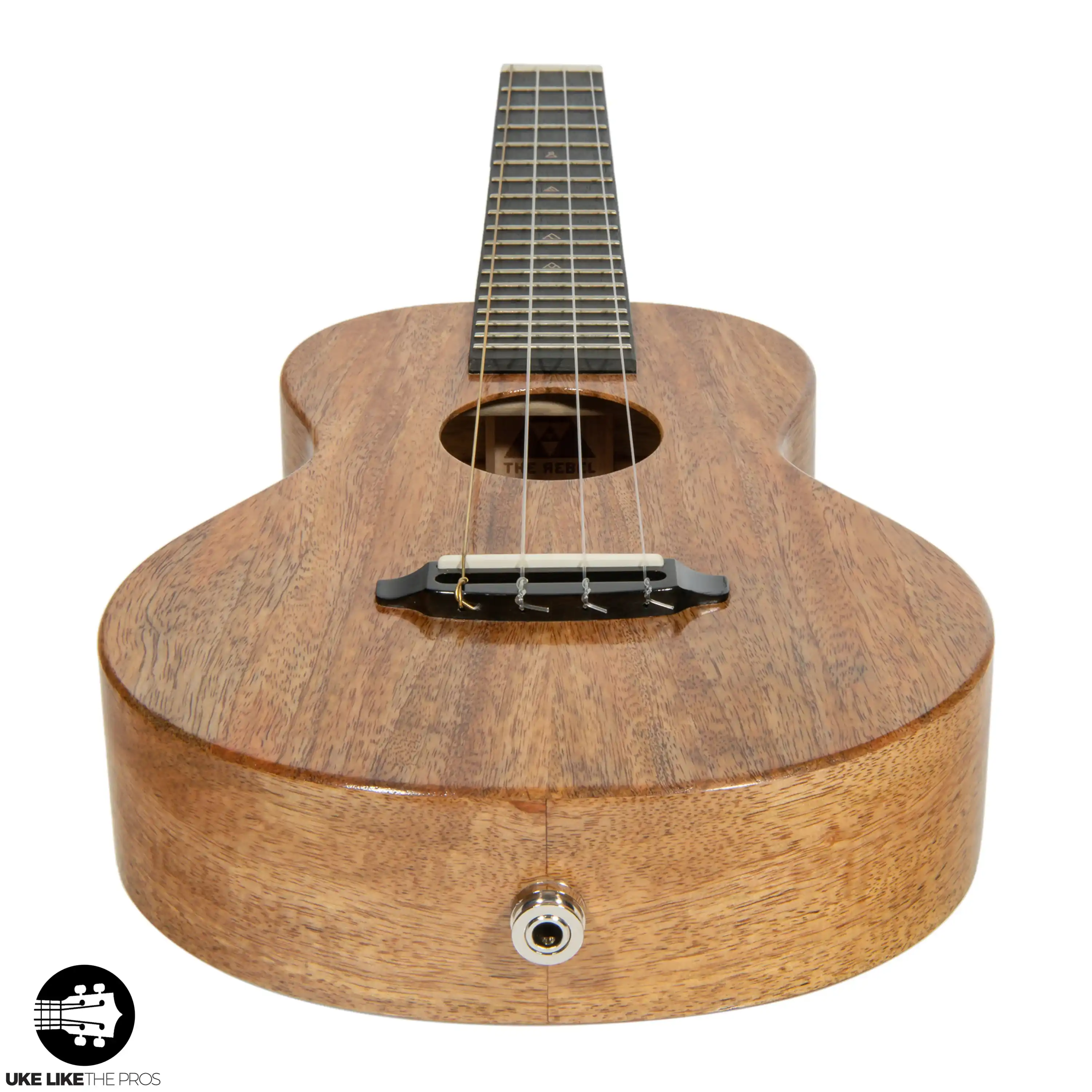 [PRE-OWNED] Rebel Double Creme Concert Ukulele Solid Mango "Frothy" K & K Pickup Installed - Image 3