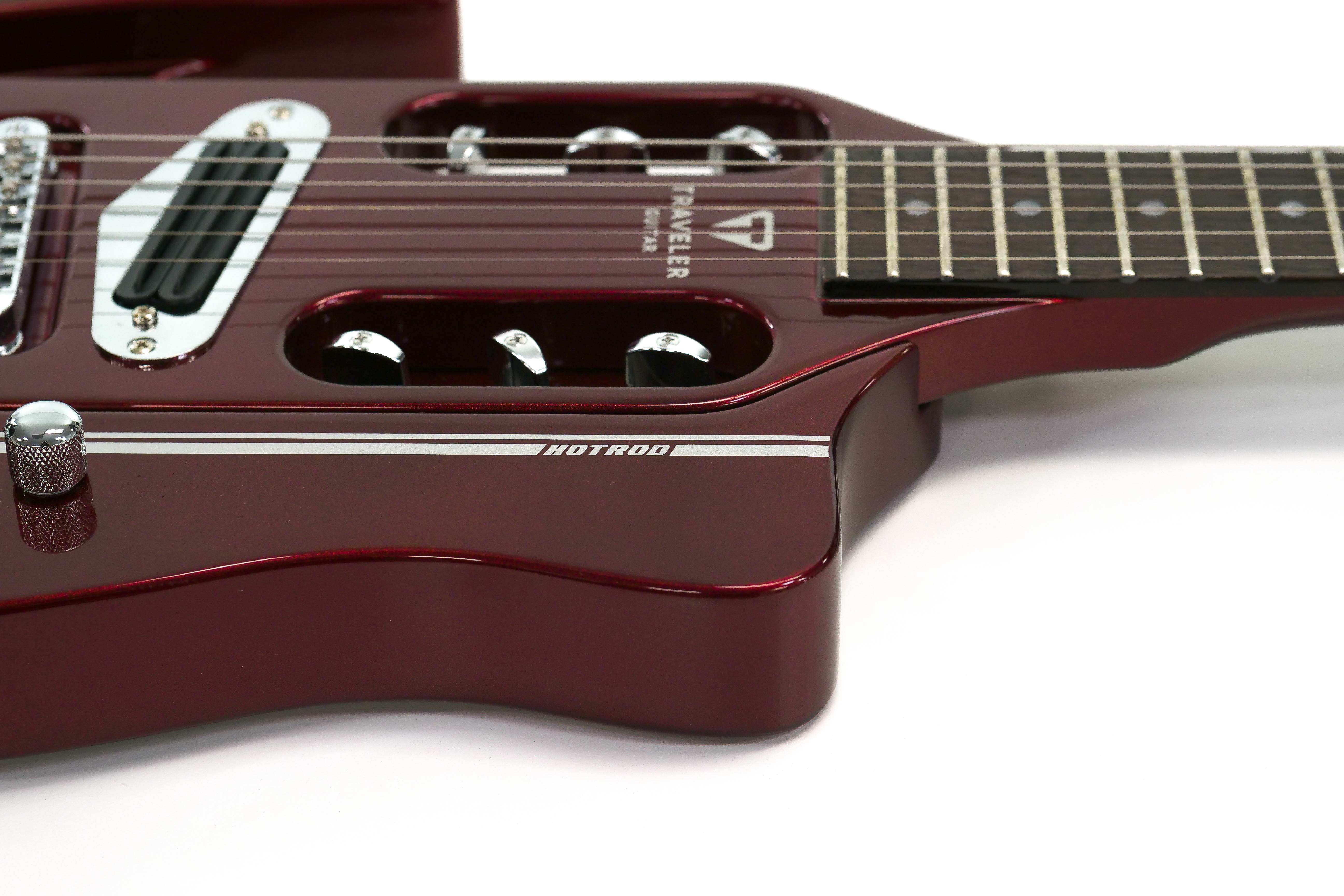 [PRE-OWNED] Traveler Speedster Hot Rod V1 Classic Red Electric Guitar - "Red Fire" - Image 3