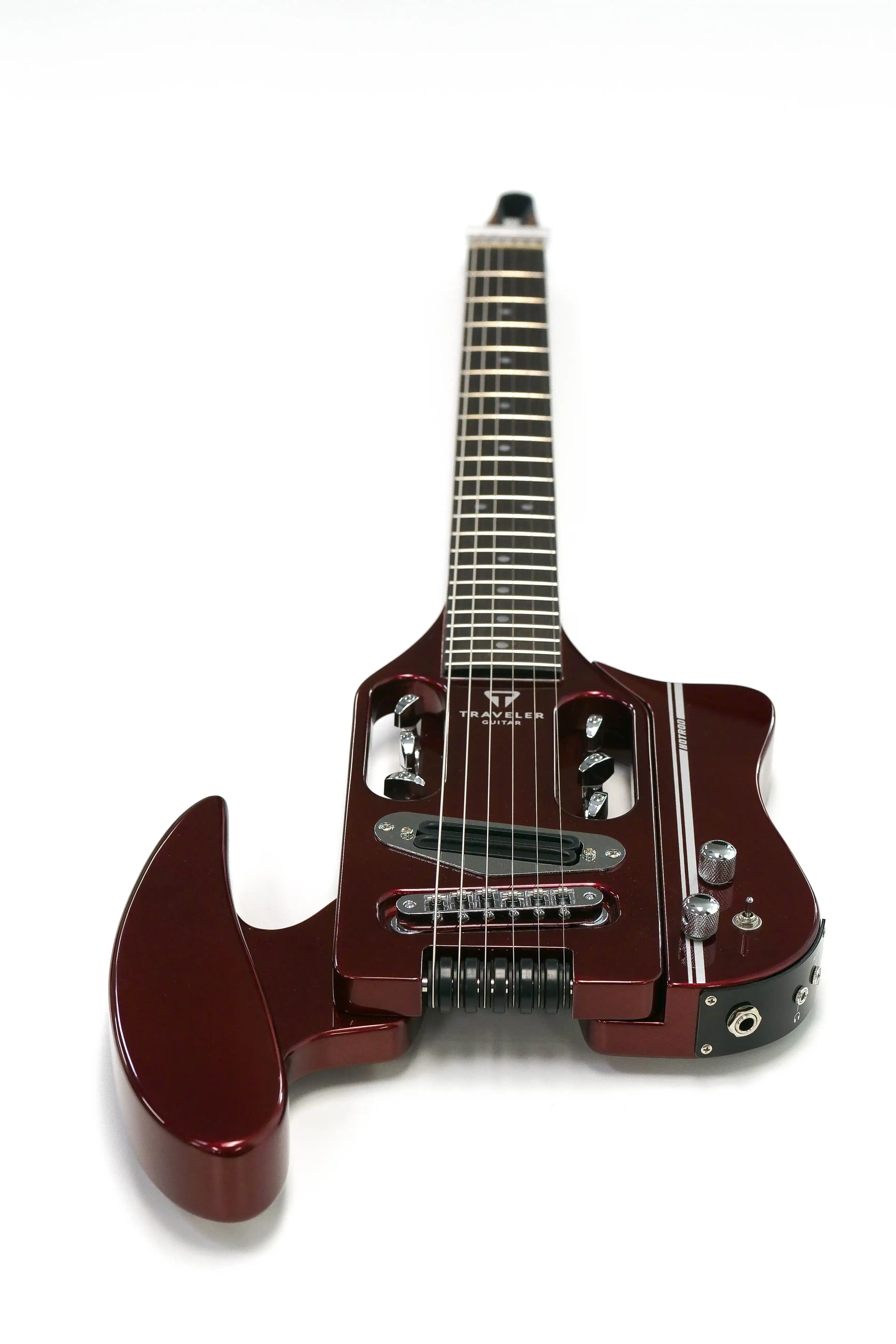 [PRE-OWNED] Traveler Speedster Hot Rod V1 Classic Red Electric Guitar - "Red Fire" - Image 6