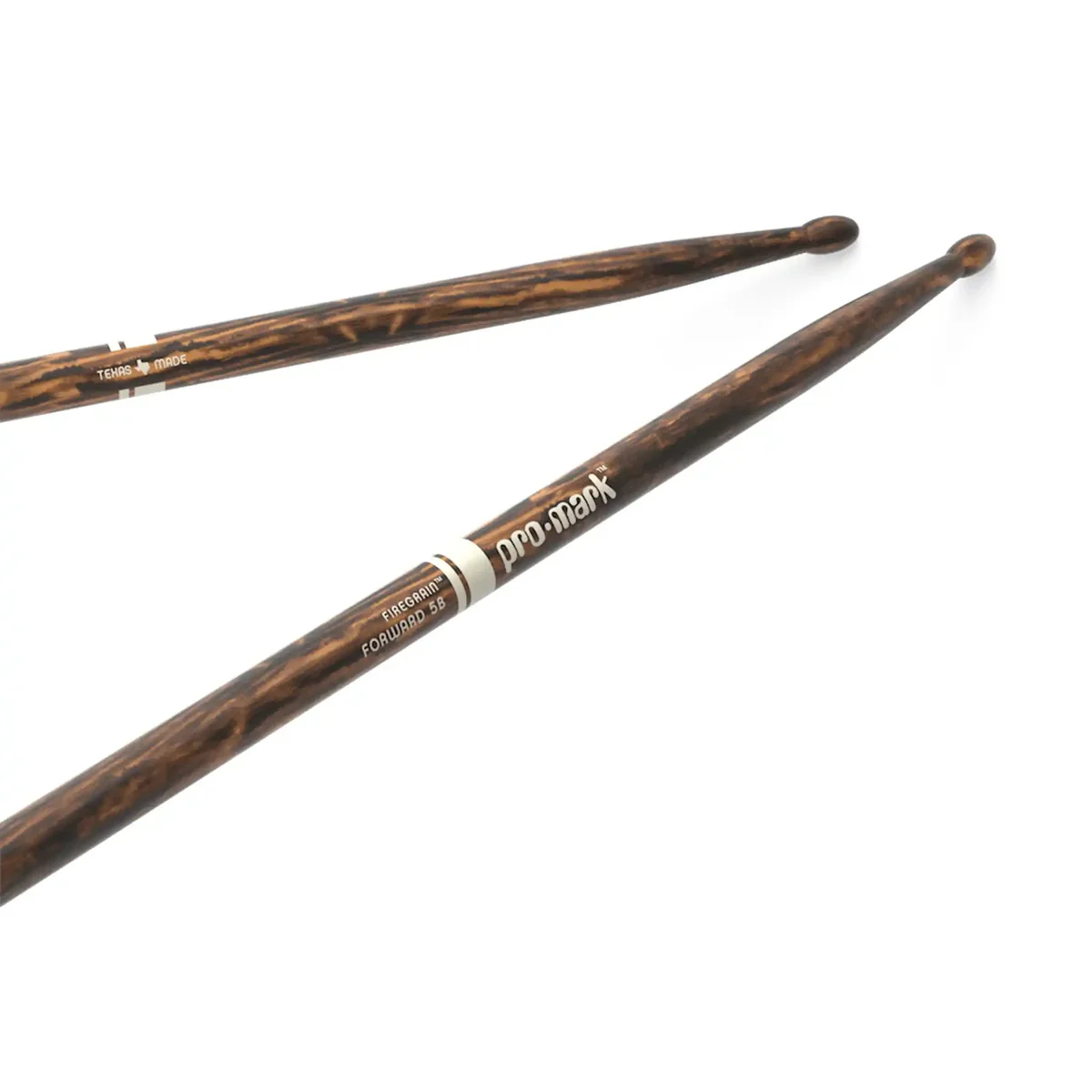 ProMark Classic Forward 5B FireGrain Hickory Drumstick Oval Wood Tip - Image 4