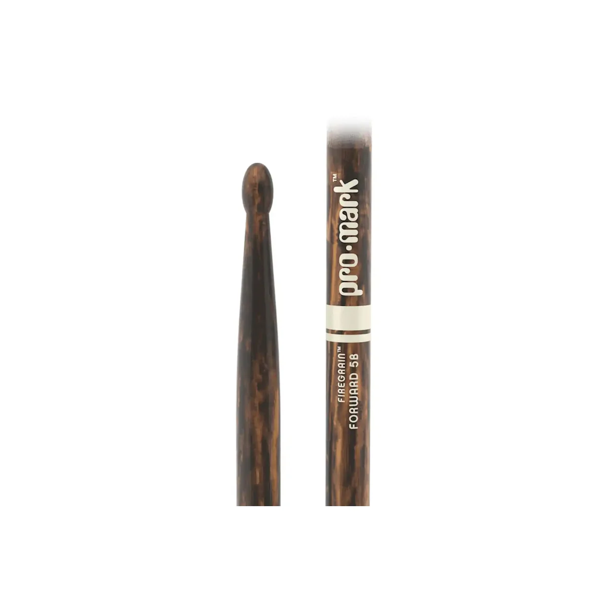 ProMark Classic Forward 5B FireGrain Hickory Drumstick Oval Wood Tip - Image 5