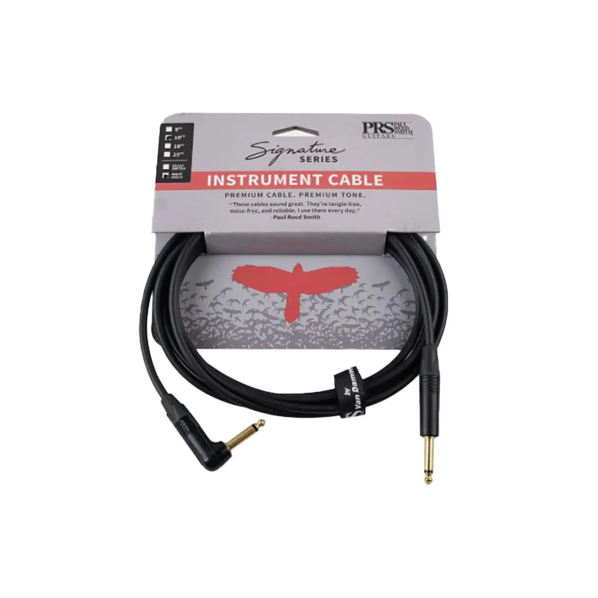 PRS 10ft Signature Series Instrument Cable - Straight/Angle