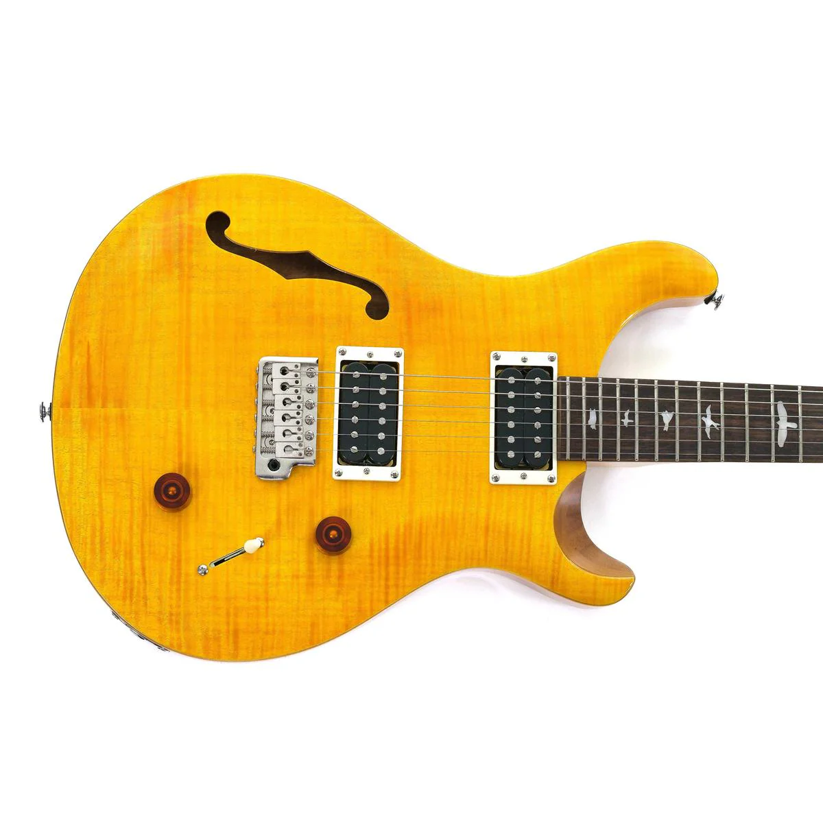 PRS SE Custom 22 Semi-Hollow Electric Guitar - Santana Yellow