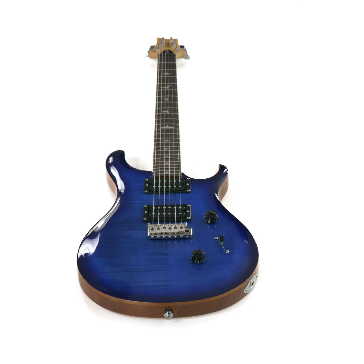 PRS SE Custom 24 Electric Guitar - Faded Blue Burst - Image 4