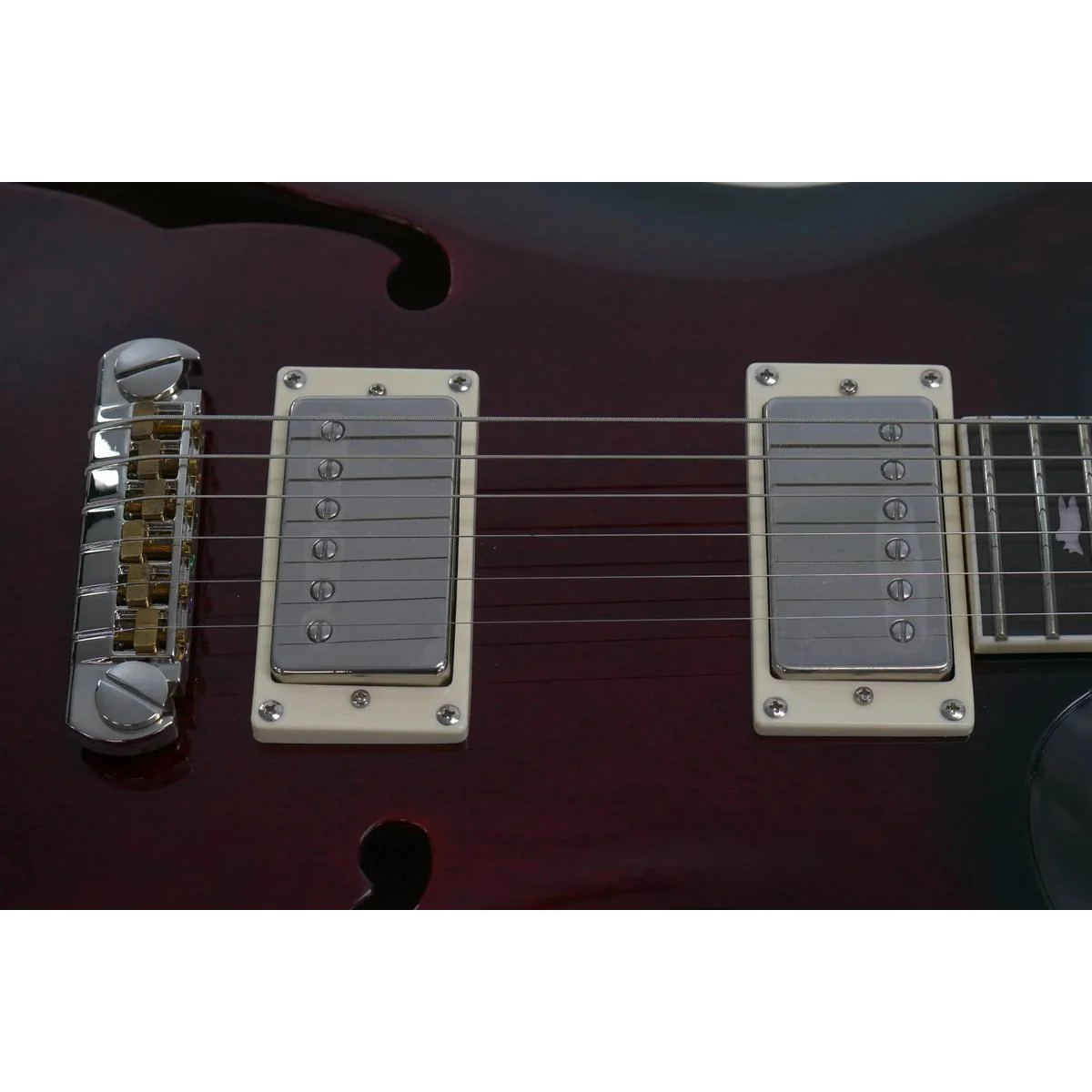 PRS SE Hollowbody Standard Electric Guitar - Fire Red - Image 10