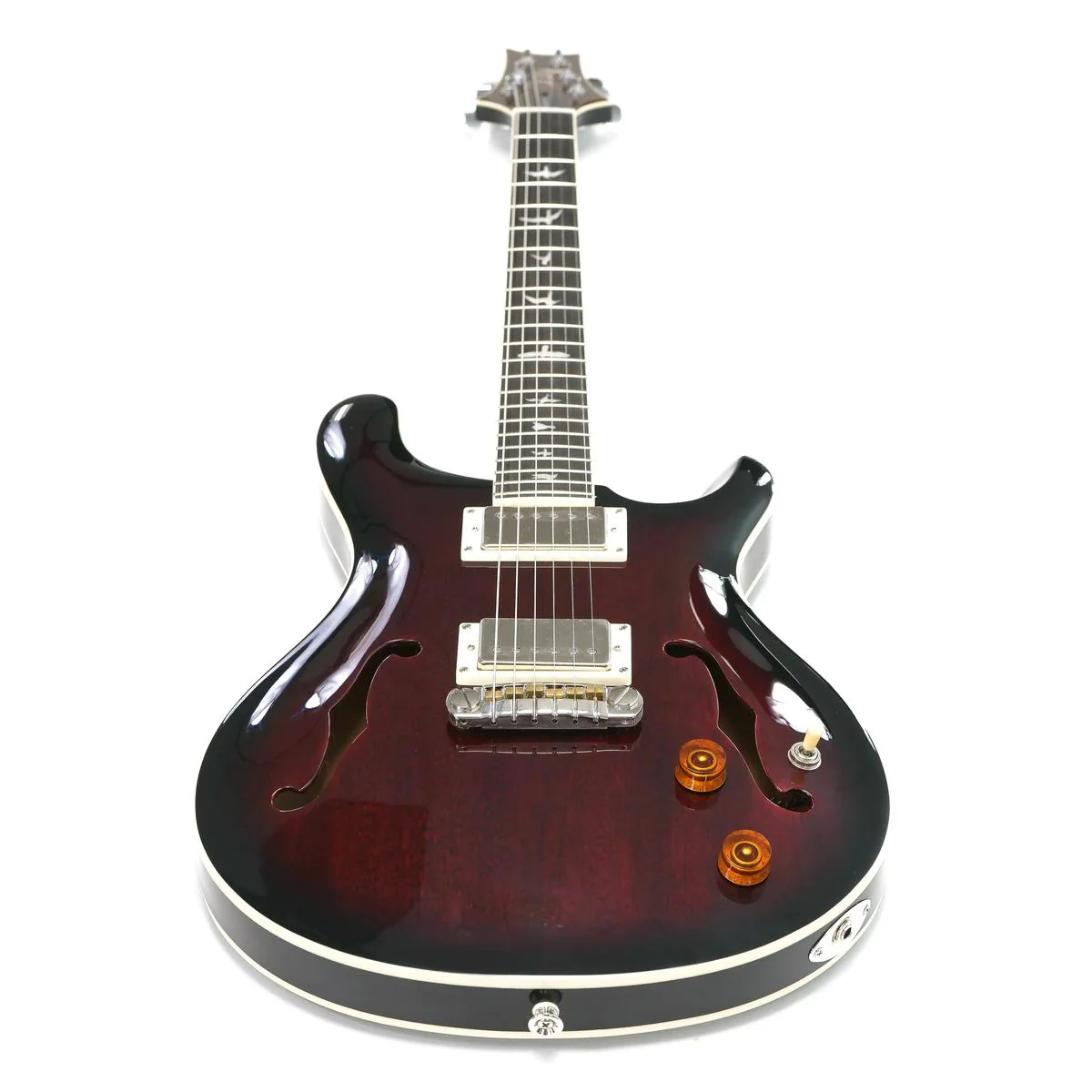 PRS SE Hollowbody Standard Electric Guitar - Fire Red - Image 3