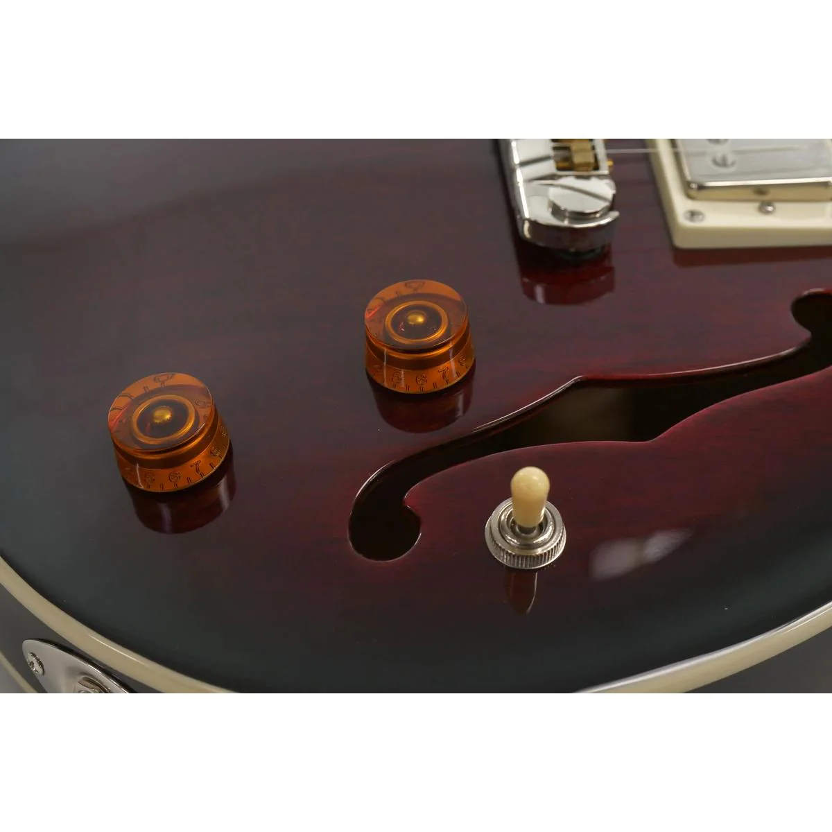PRS SE Hollowbody Standard Electric Guitar - Fire Red - Image 8
