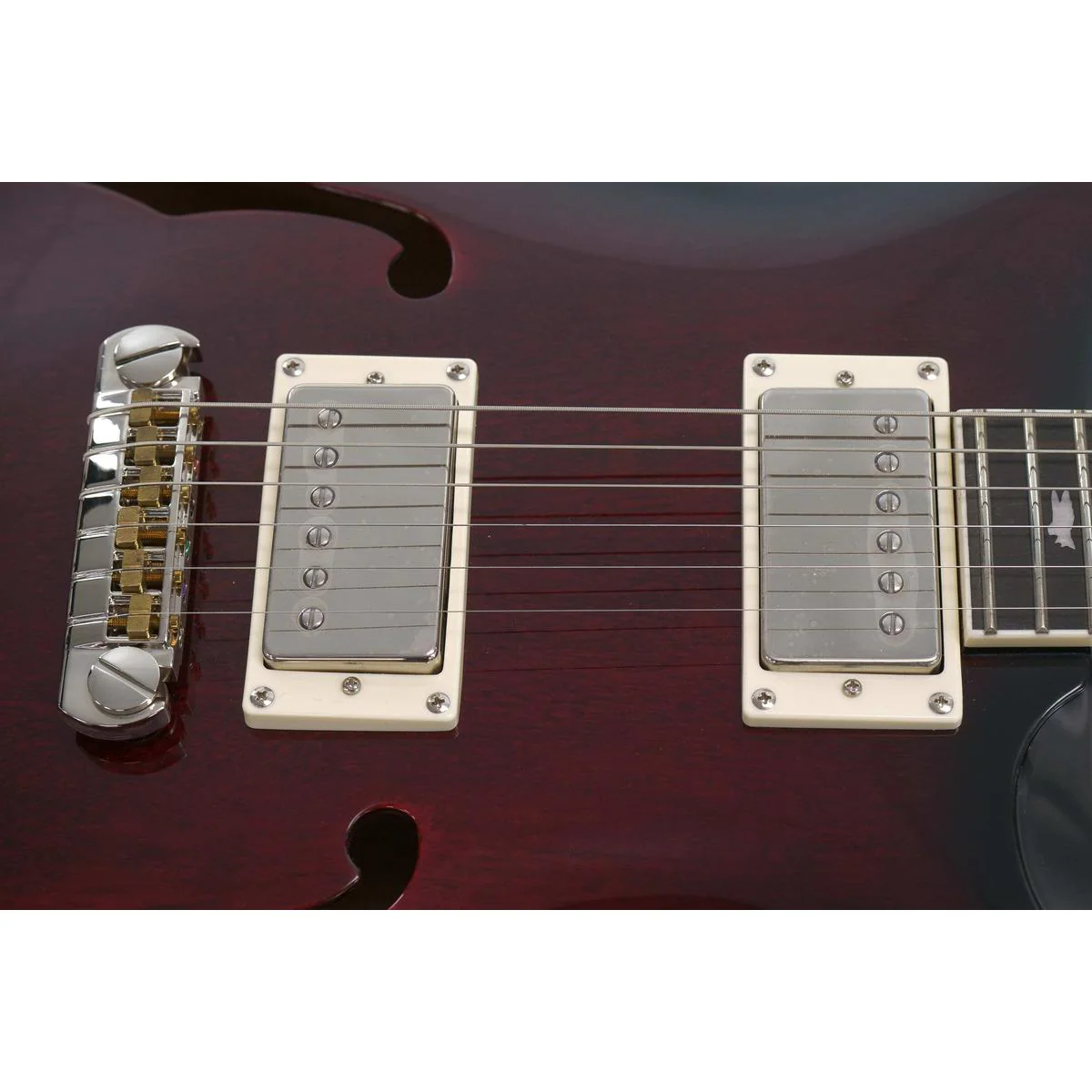 PRS SE Hollowbody Standard Electric Guitar - Fire Red - Image 9