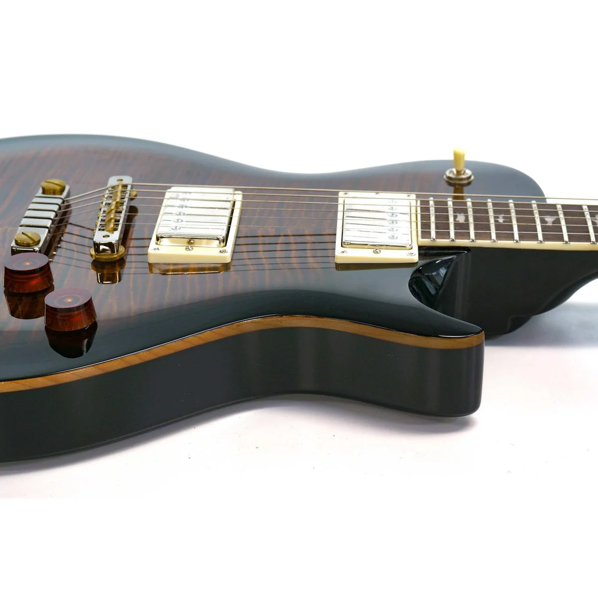 PRS SE McCarty 594 Singlecut Electric Guitar - Black Gold Sunburst - Image 3