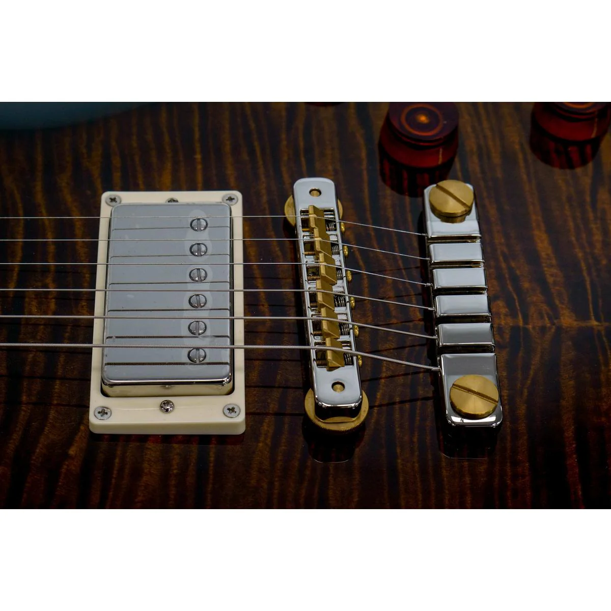 PRS SE McCarty 594 Singlecut Electric Guitar - Black Gold Sunburst - Image 6