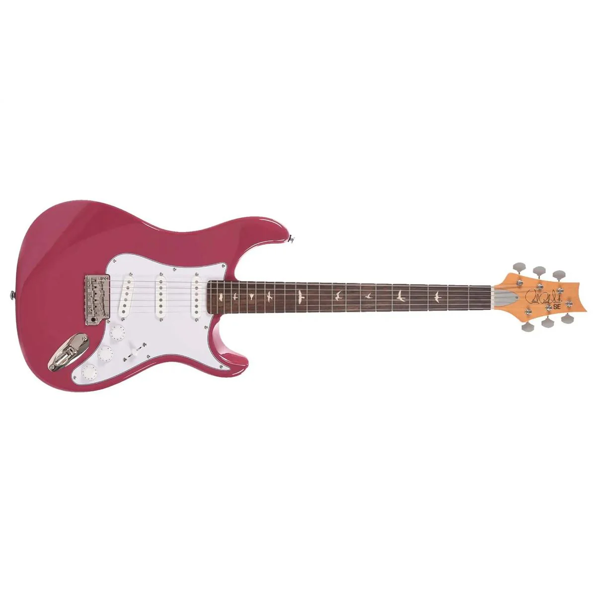 PRS SE Silver Sky Electric Guitar - Dragon Fruit - Image 3