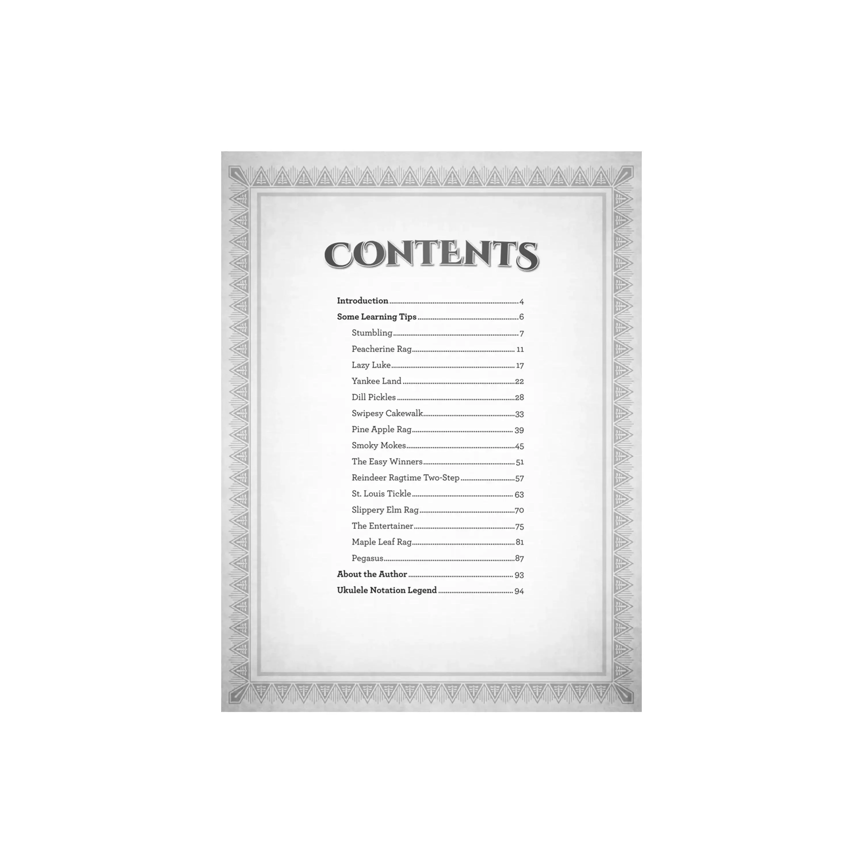 Ragtime Fingerstyle Ukulele 15 Classic Rags Arranged for Solo Ukulele - Image 2