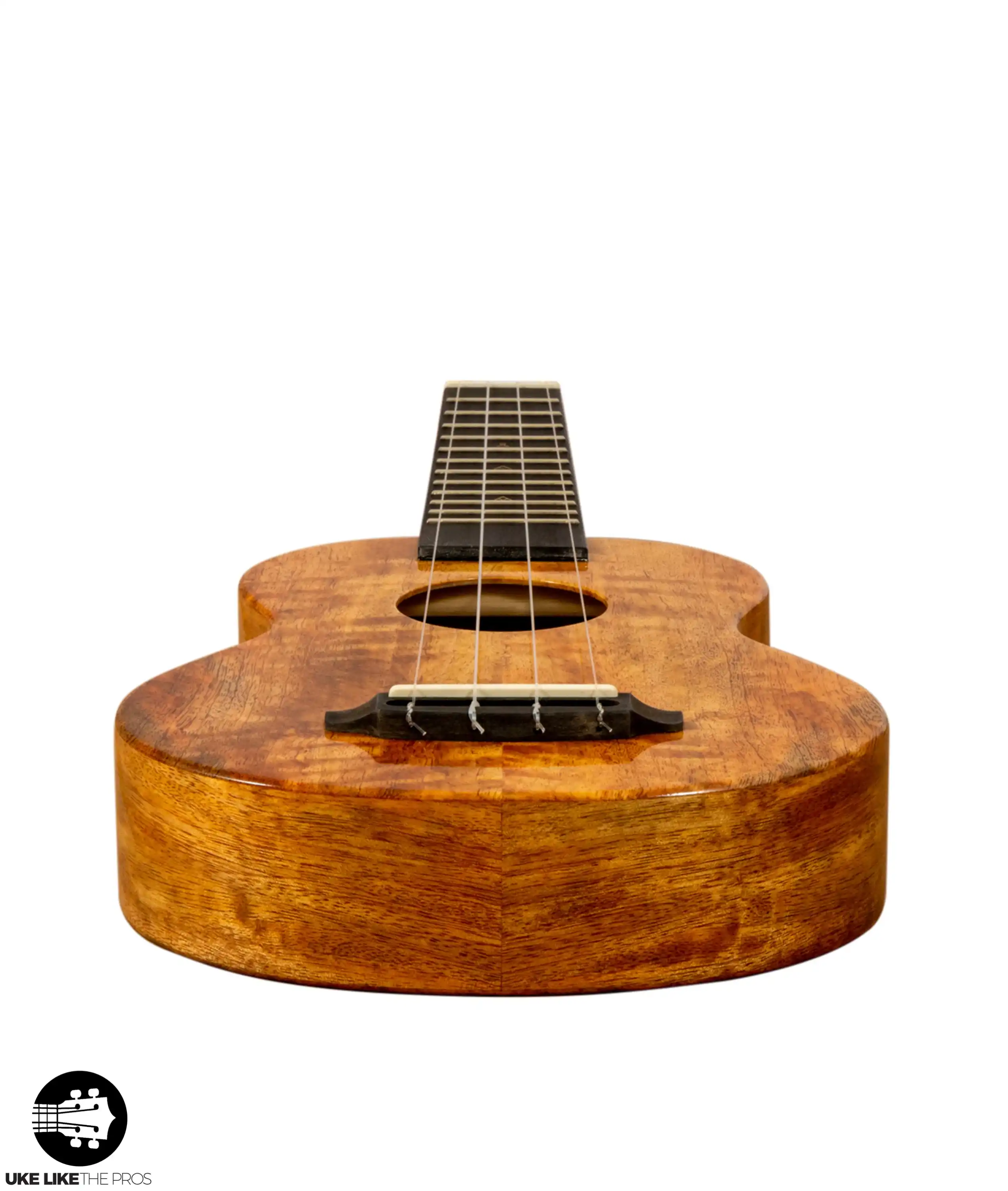 Rebel Creme Brulee Slimline Soprano Ukulele Mango "Aerin" - Image 8
