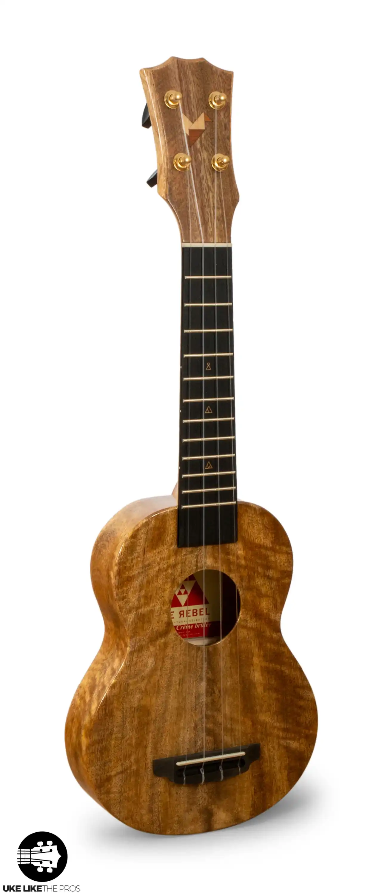 Rebel Creme Brulee Slimline Soprano Ukulele Mango "Estel" - Image 3