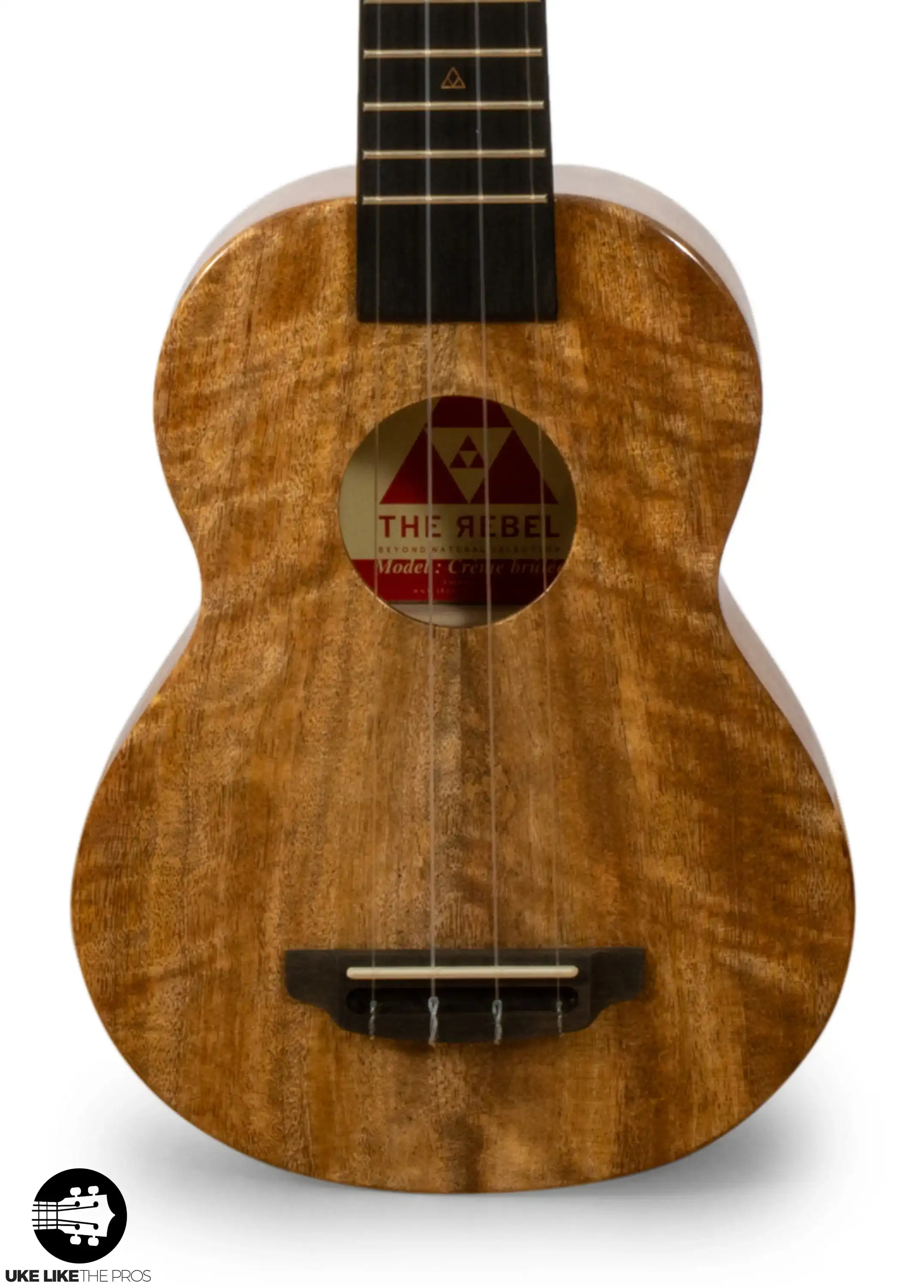 Rebel Creme Brulee Slimline Soprano Ukulele Mango "Estel" - Image 5