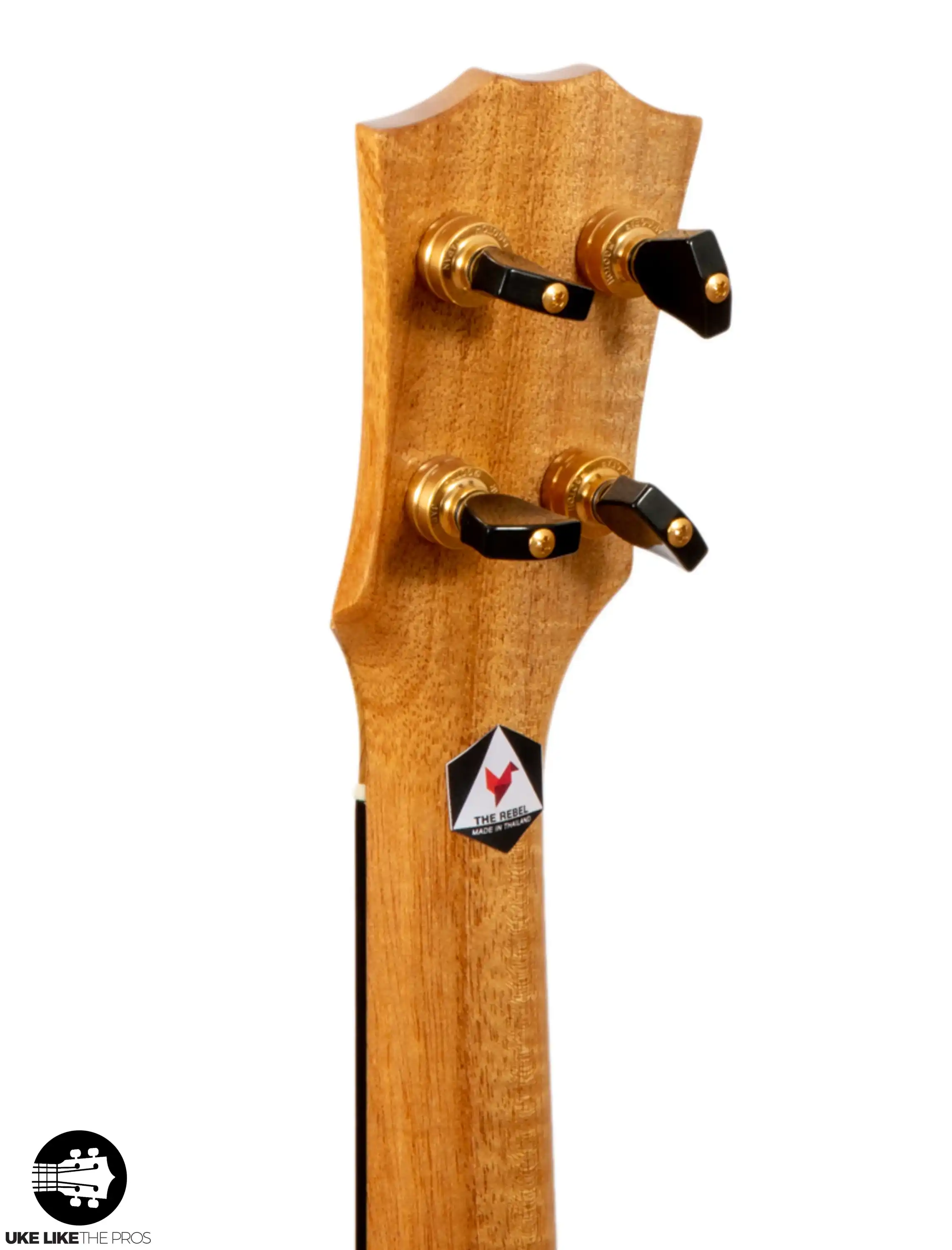 Rebel Creme Brulee Slimline Soprano Ukulele Mango "Estel" - Image 7