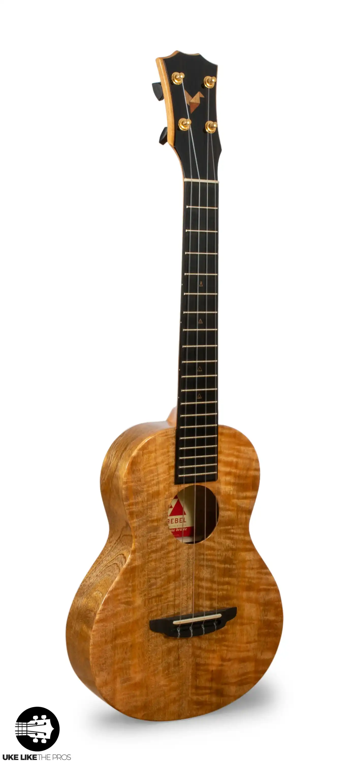 Rebel Creme Brulee Slimline Tenor Ukulele Solid Mango "Kylo" - Image 3