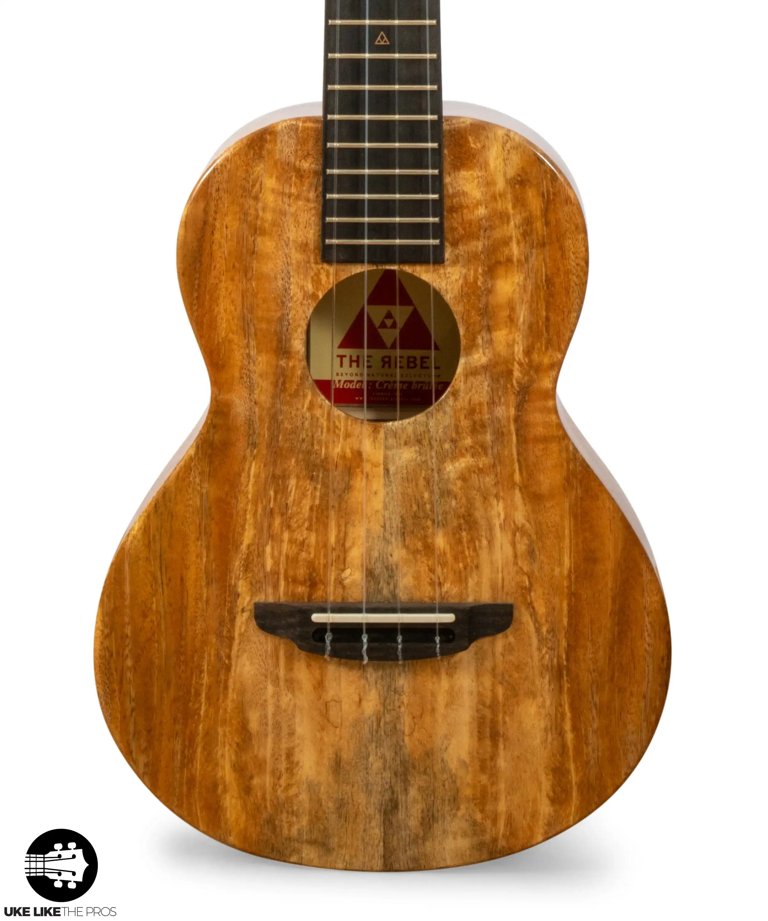 Rebel Creme Brulee Slimline Tenor Ukulele Solid Mango "Lia" - Image 5