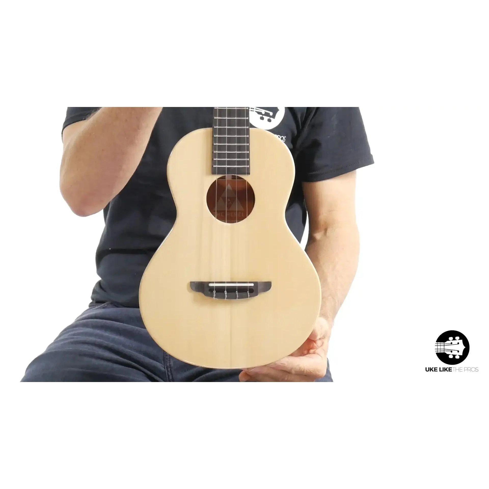 Rebel Double Cheese Tenor Ukulele Solid Spruce Top and Mahogany "Shooting Star"