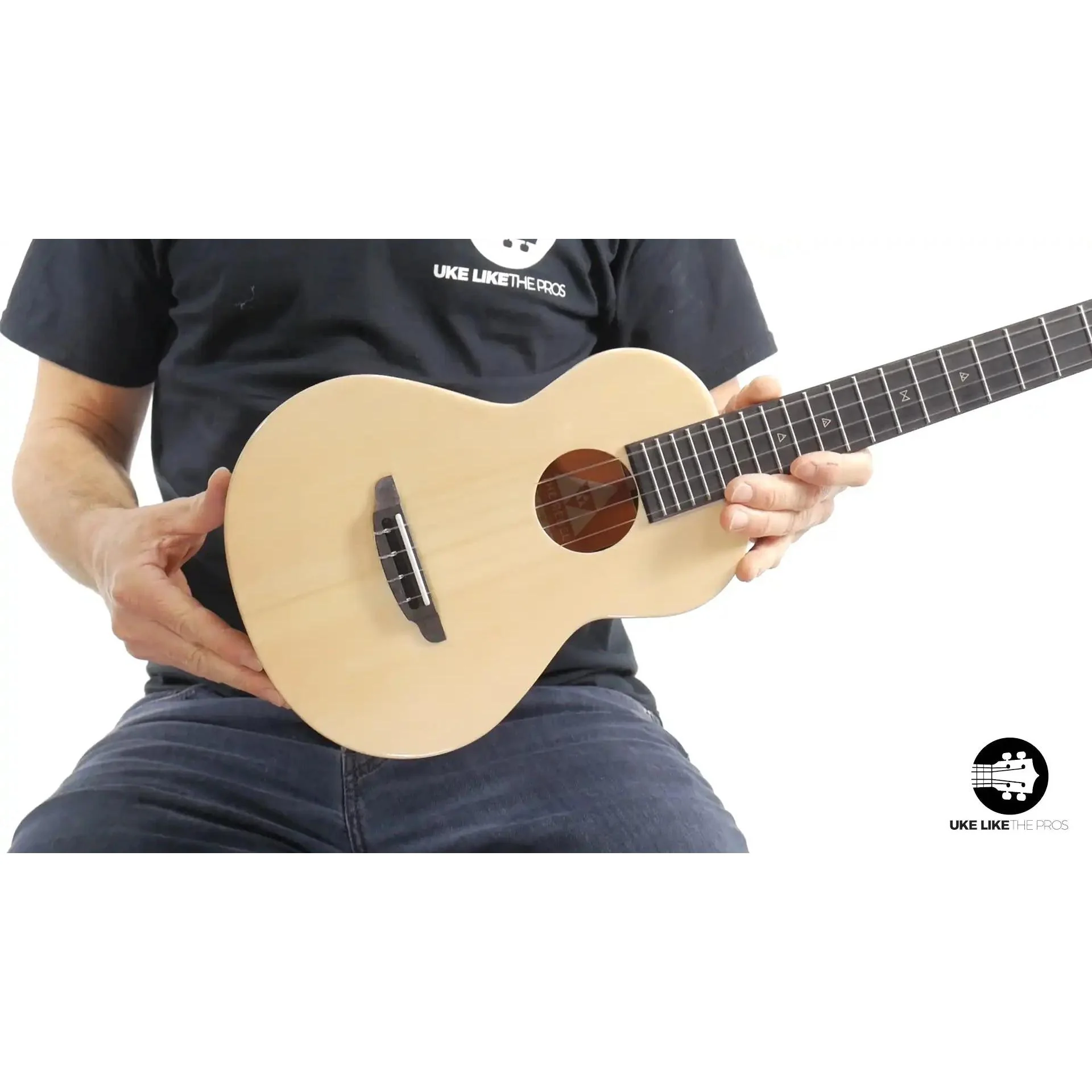 Rebel Double Cheese Tenor Ukulele Solid Spruce Top and Mahogany "Shooting Star" - Image 11