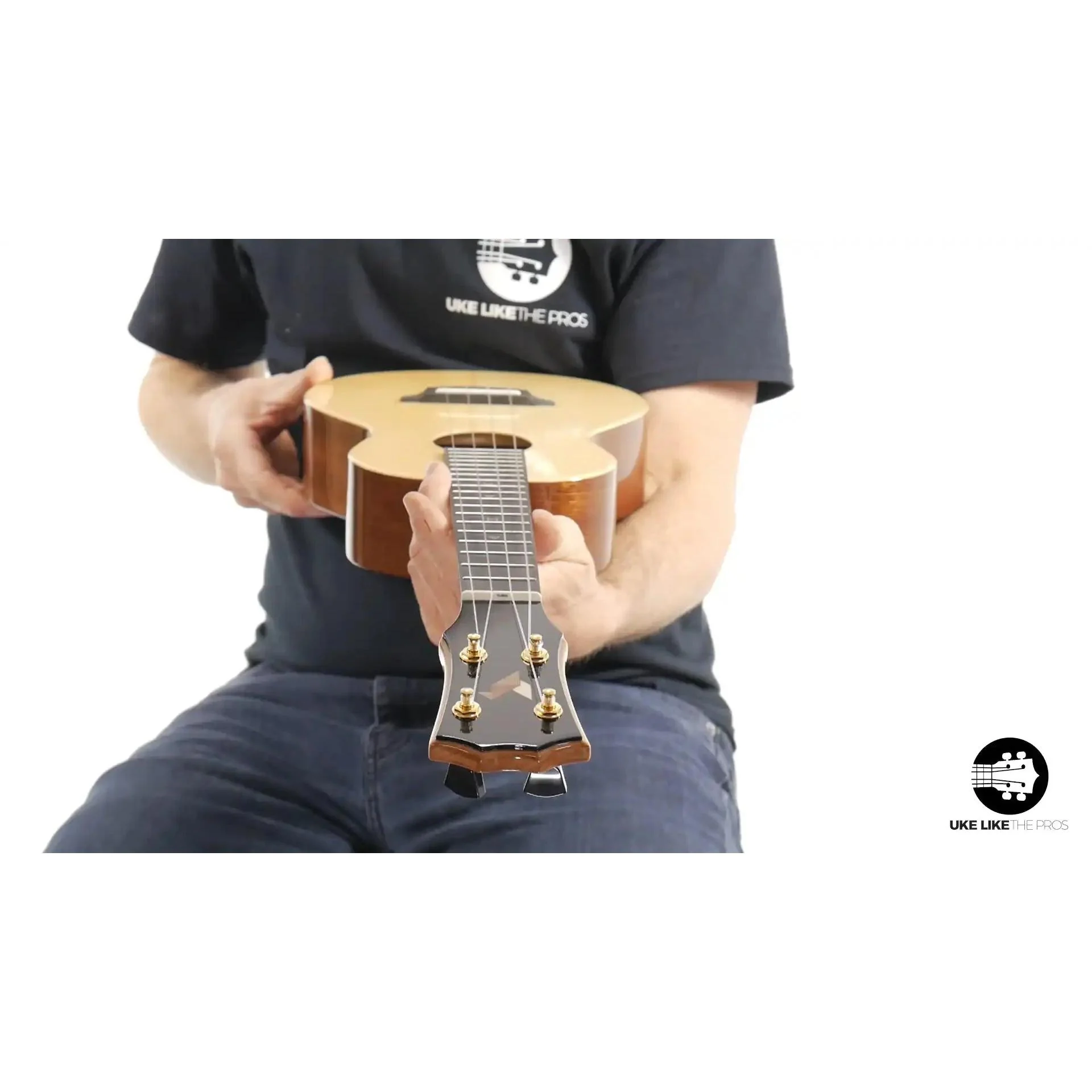 Rebel Double Cheese Tenor Ukulele Solid Spruce Top and Mahogany "Shooting Star" - Image 3