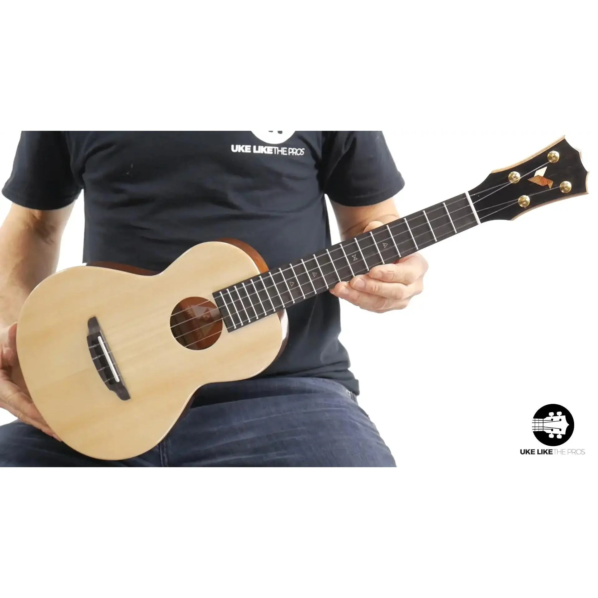 Rebel Double Cheese Tenor Ukulele Solid Spruce Top and Mahogany "Spitfire" - Image 2