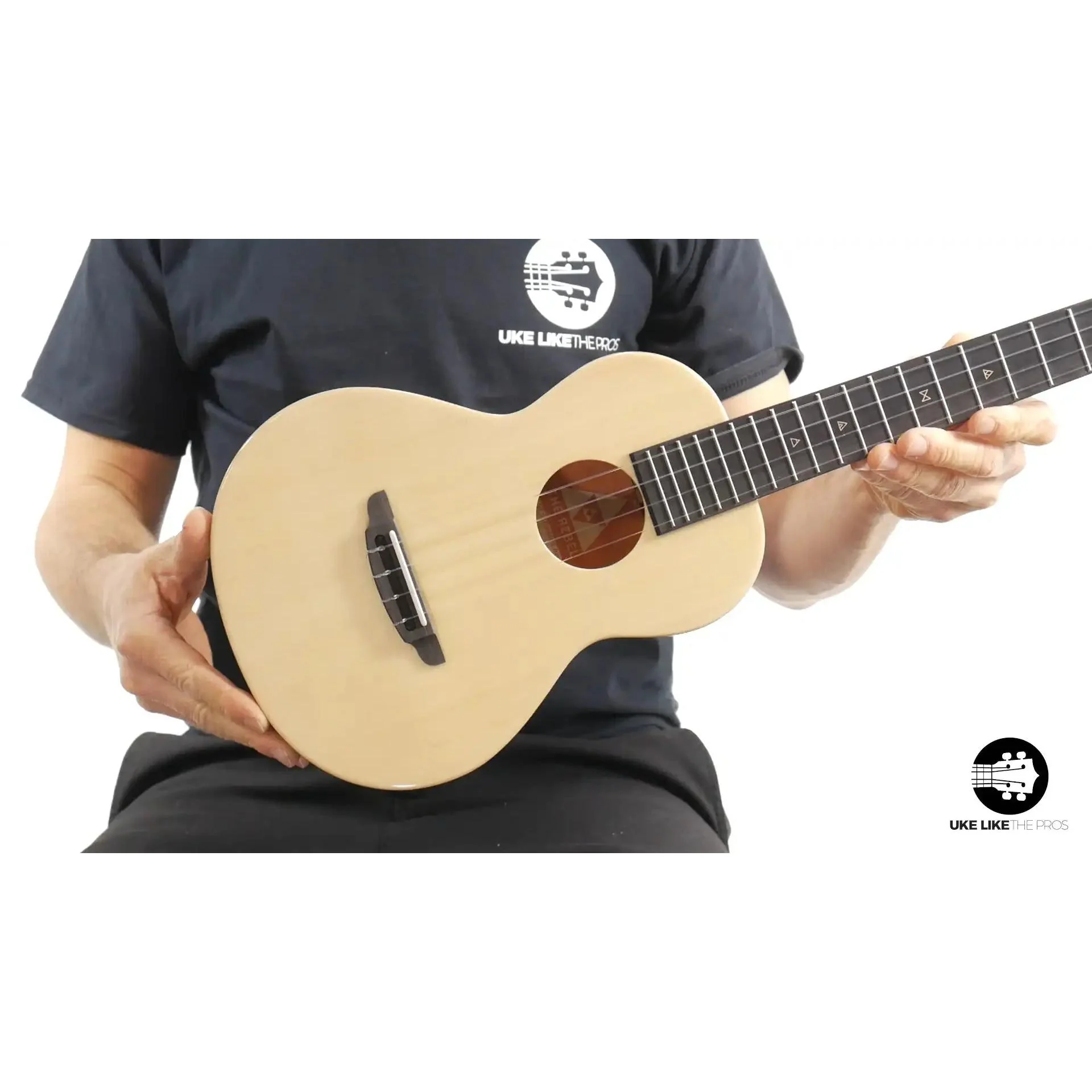Rebel Double Cheese Tenor Ukulele Solid Spruce Top and Mahogany "The Outlaw"