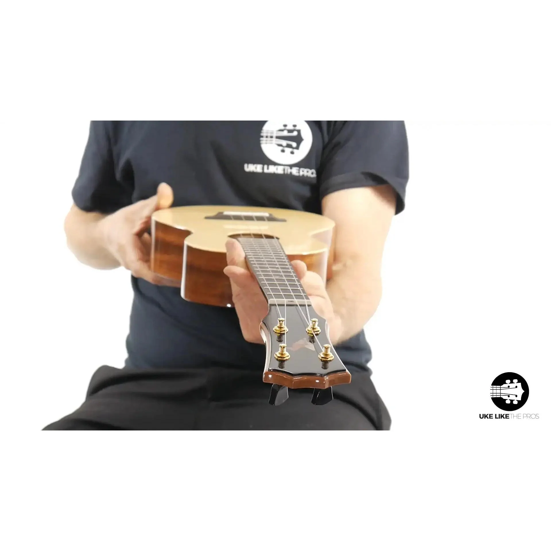 Rebel Double Cheese Tenor Ukulele Solid Spruce Top and Mahogany "The Outlaw" - Image 10
