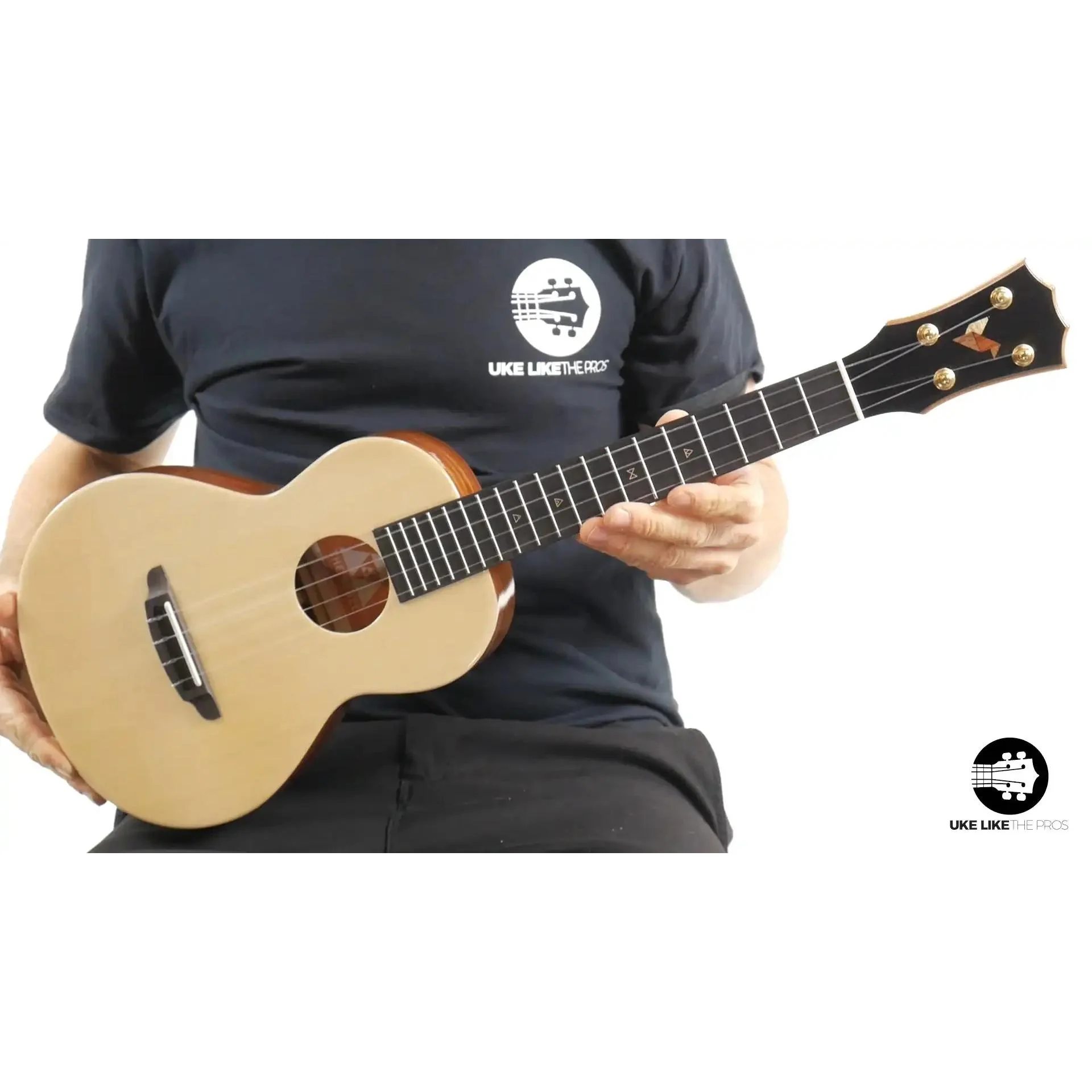 Rebel Double Cheese Tenor Ukulele Solid Spruce Top and Mahogany "The Outlaw" - Image 11