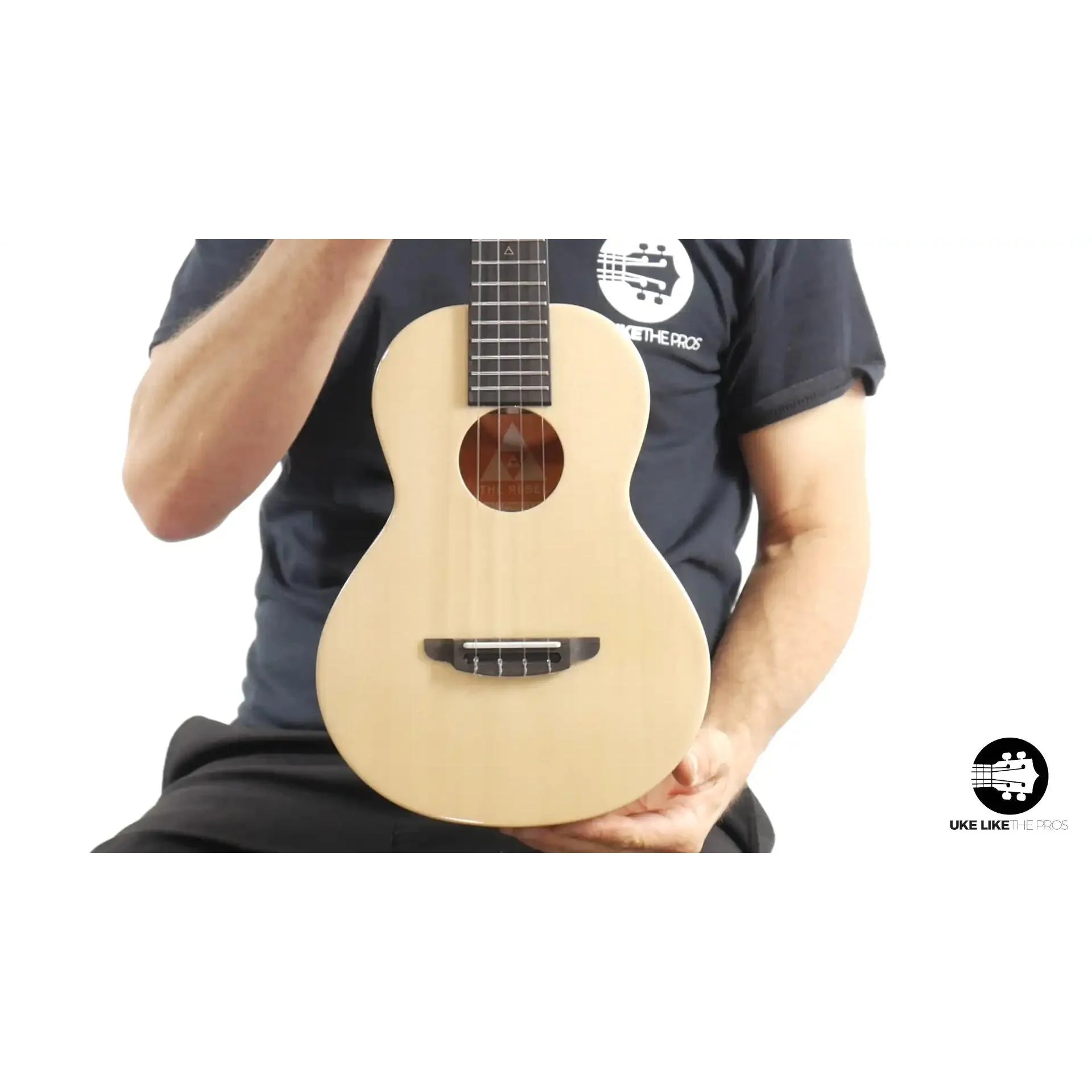 Rebel Double Cheese Tenor Ukulele Solid Spruce Top and Mahogany "The Outlaw" - Image 2