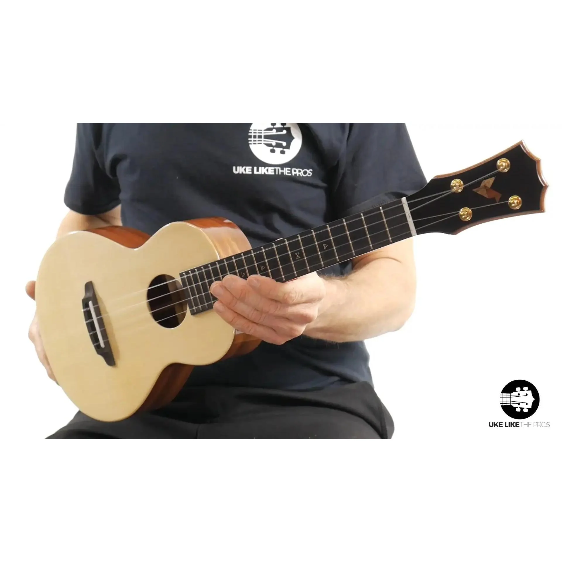 Rebel Double Cheese Tenor Ukulele Solid Spruce Top and Mahogany "The Outlaw" - Image 5