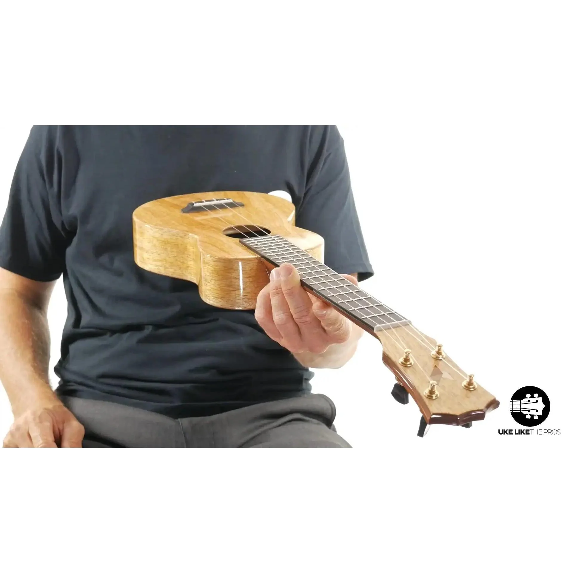Rebel Double Creme Long Neck Concert Ukulele Mango "Butter" - Image 10