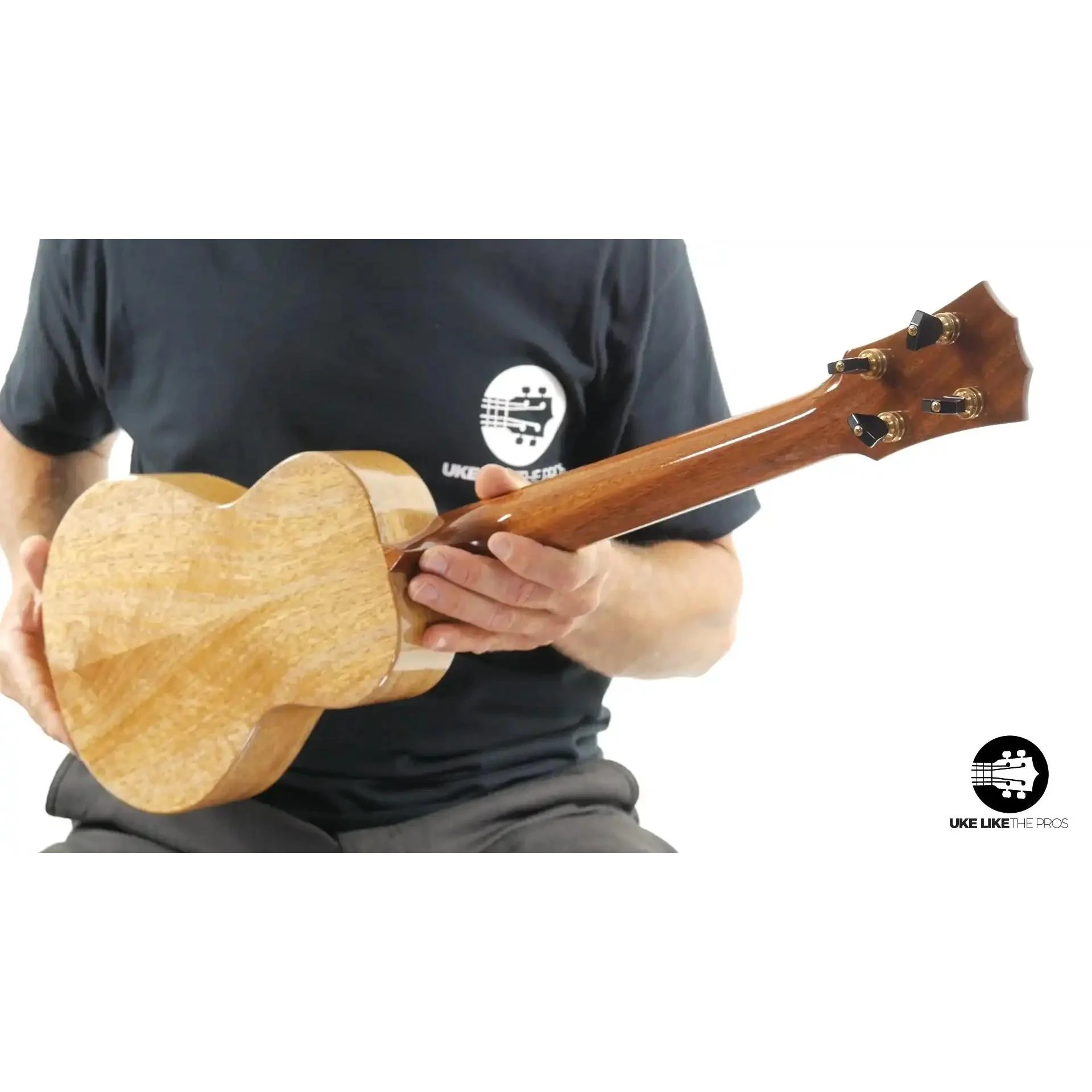 Rebel Double Creme Long Neck Concert Ukulele Mango "Butter" - Image 4