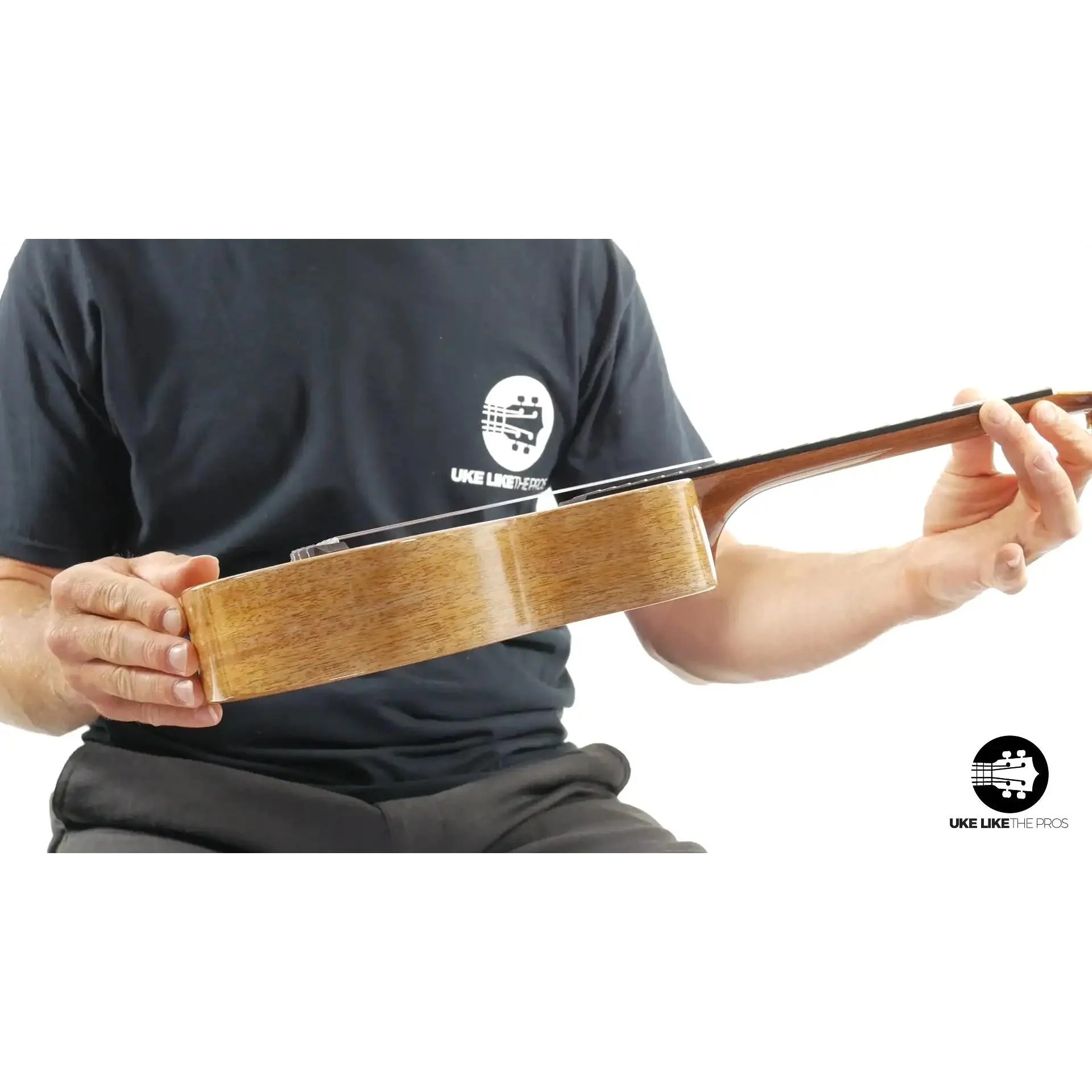 Rebel Double Creme Long Neck Concert Ukulele Mango "Butter" - Image 6