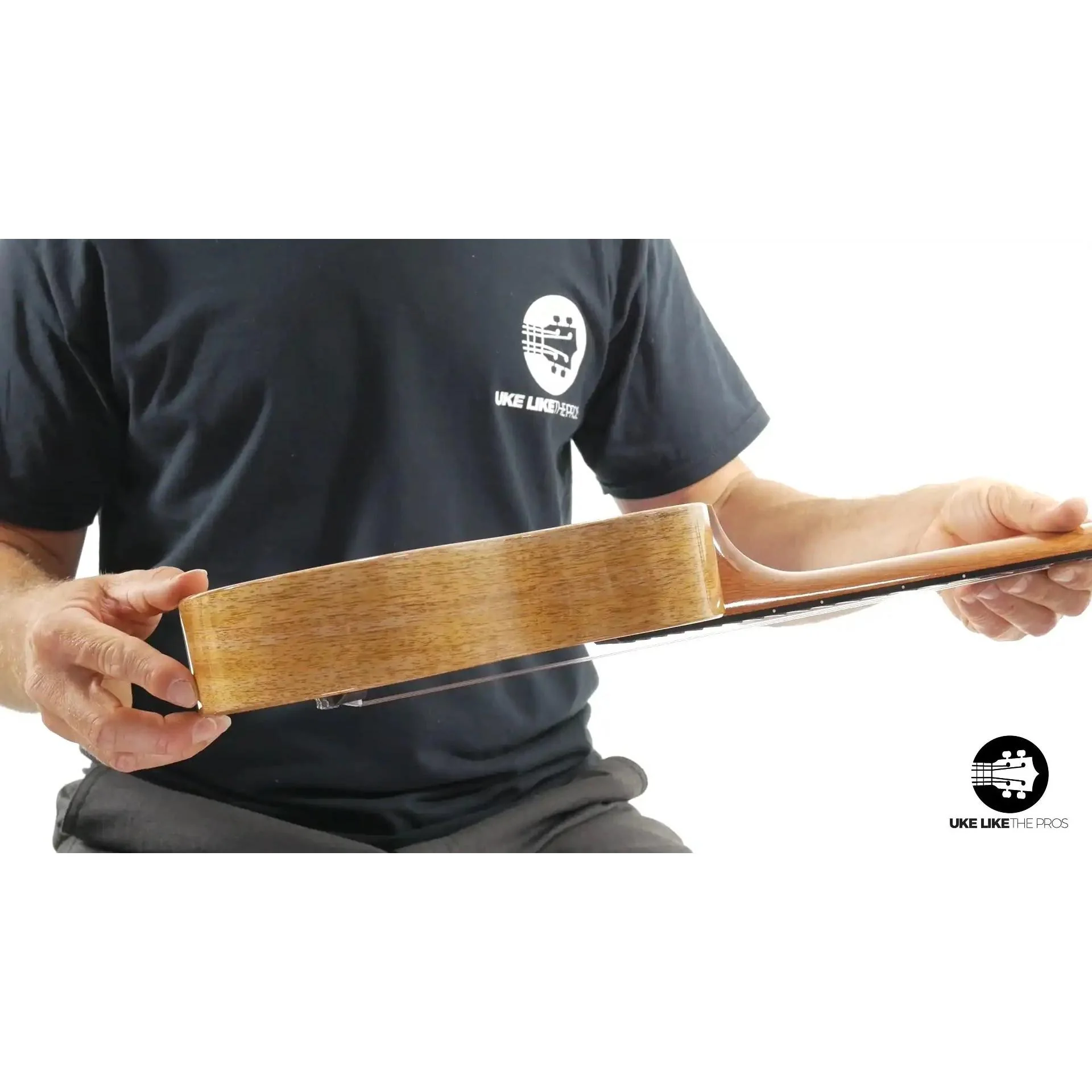 Rebel Double Creme Long Neck Concert Ukulele Mango "Butter" - Image 7