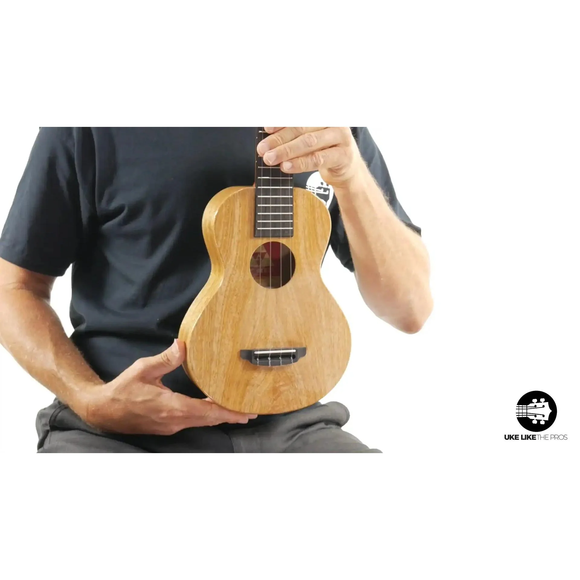 Rebel Double Creme Long Neck Concert Ukulele Mango "Butter" - Image 8