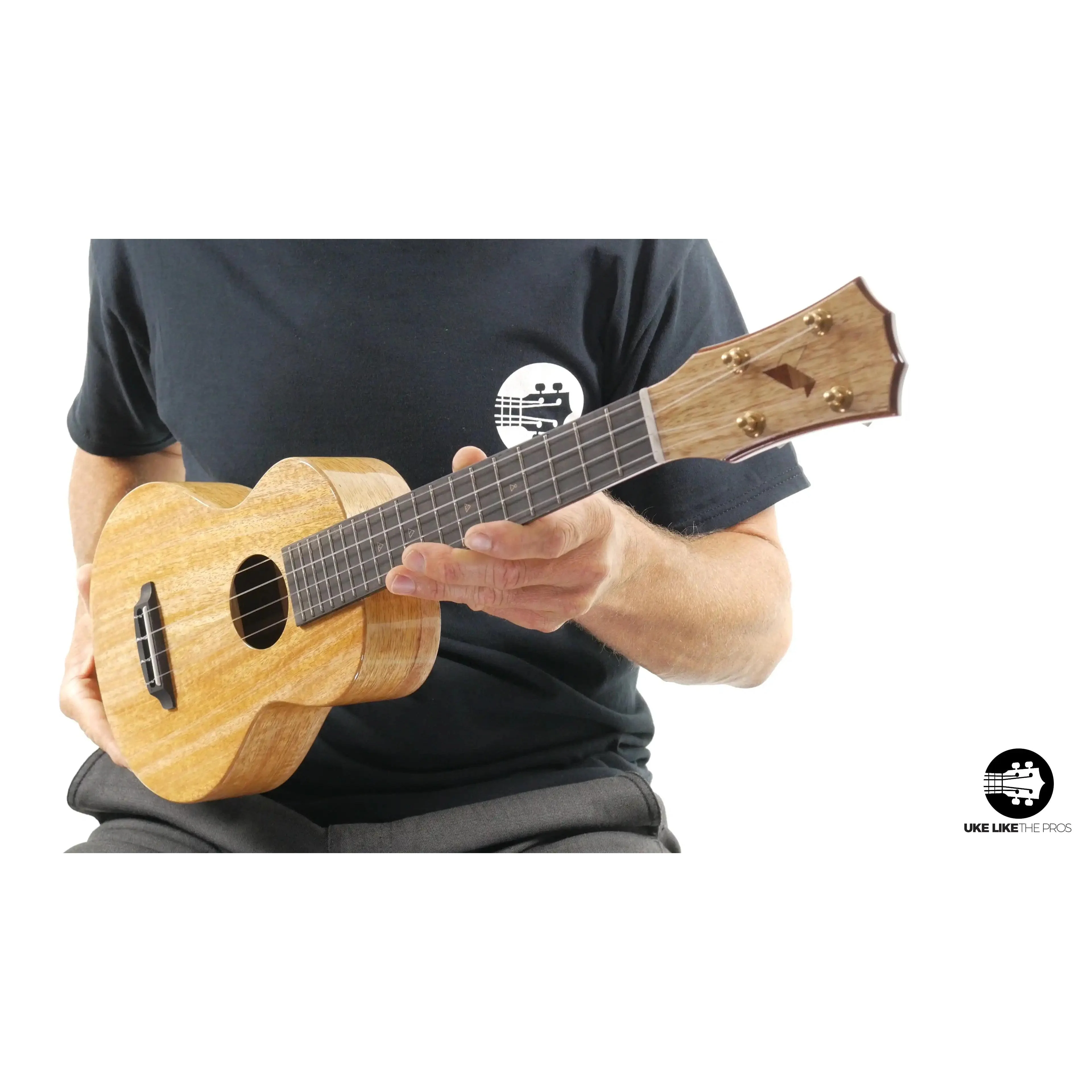 Rebel Double Creme Long Neck Concert Ukulele Mango "Fool's Gold"