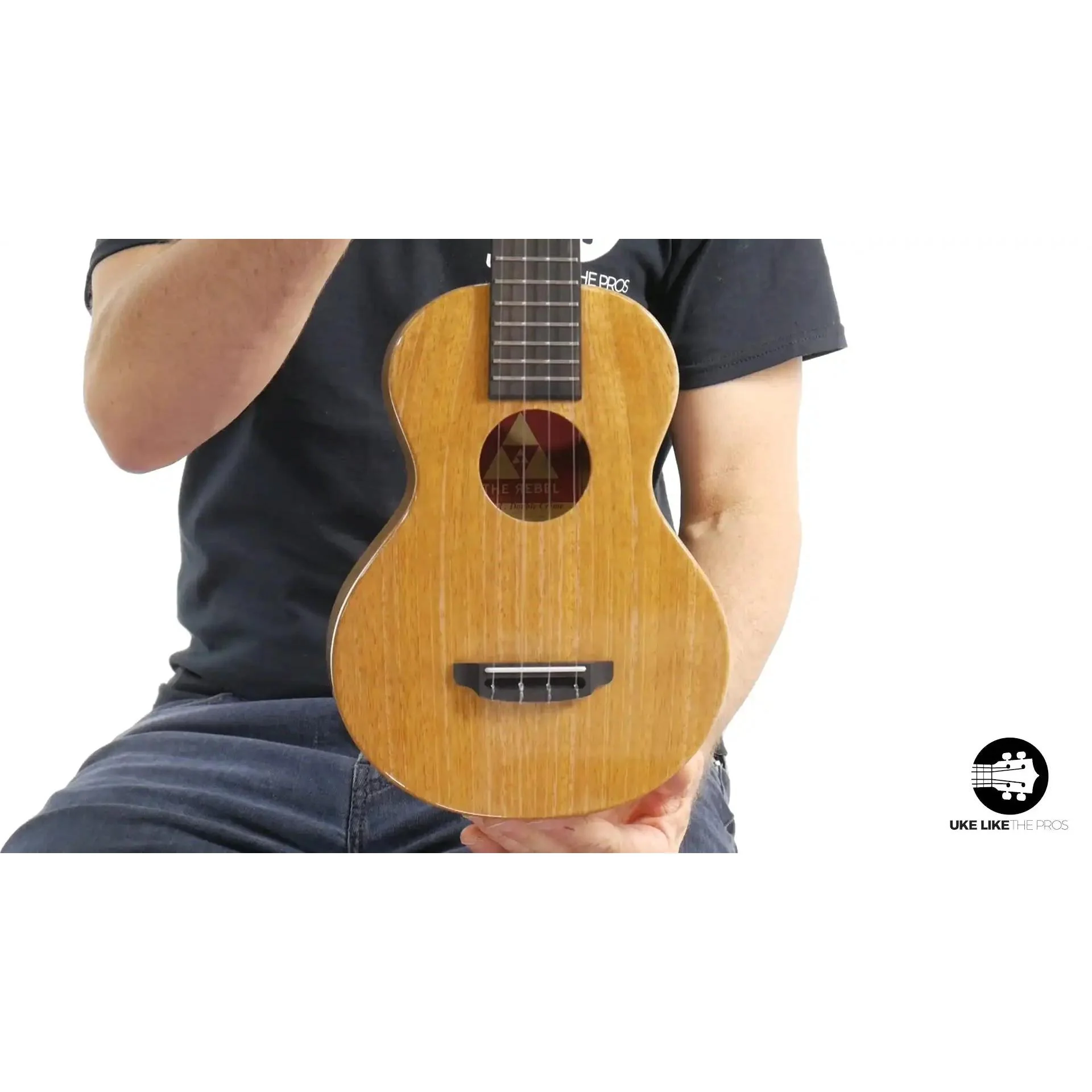 Rebel Double Creme Long Neck Concert Ukulele Mango "Oingo Boingo"