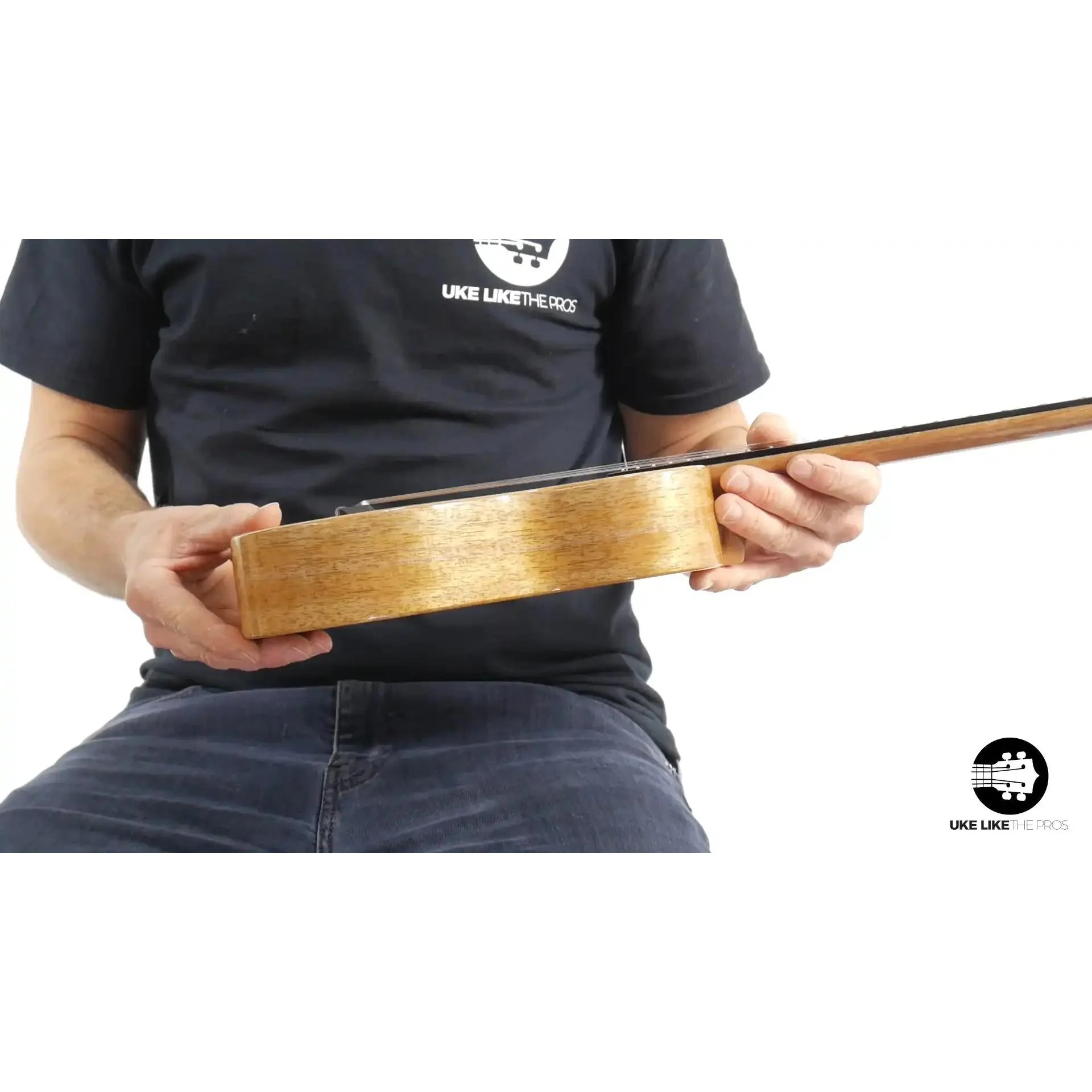Rebel Double Creme Long Neck Concert Ukulele Mango "Oingo Boingo" - Image 5