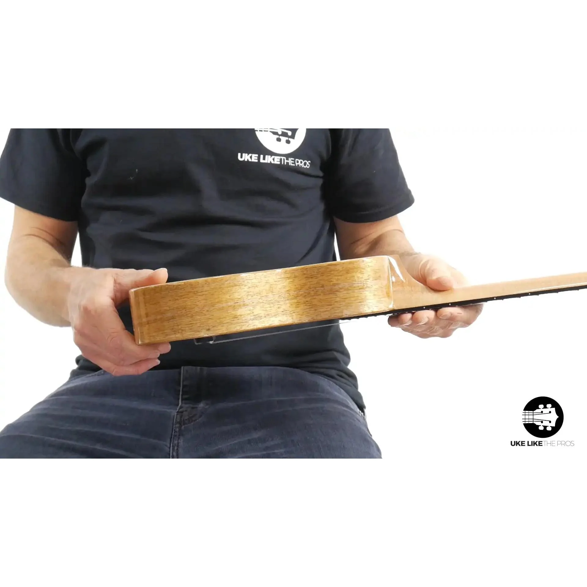 Rebel Double Creme Long Neck Concert Ukulele Mango "Oingo Boingo" - Image 6