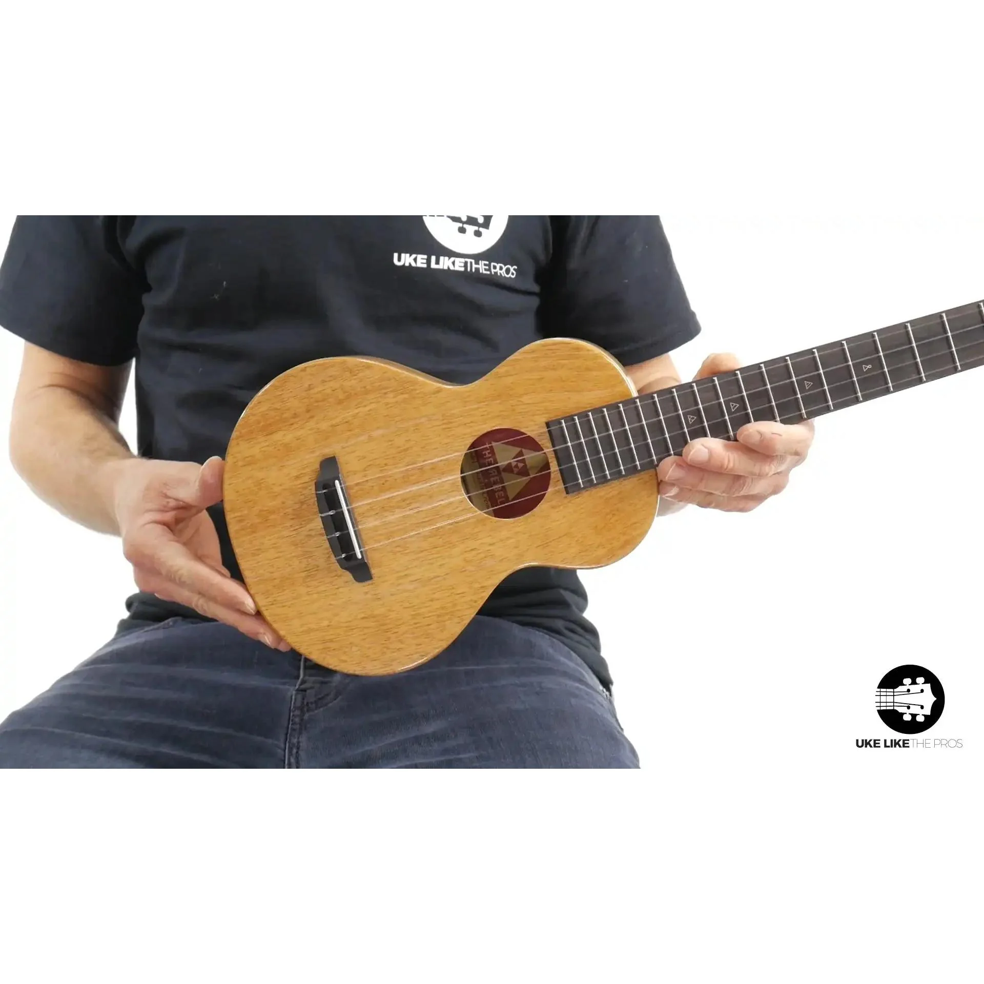 Rebel Double Creme Long Neck Concert Ukulele Mango "Oingo Boingo" - Image 7