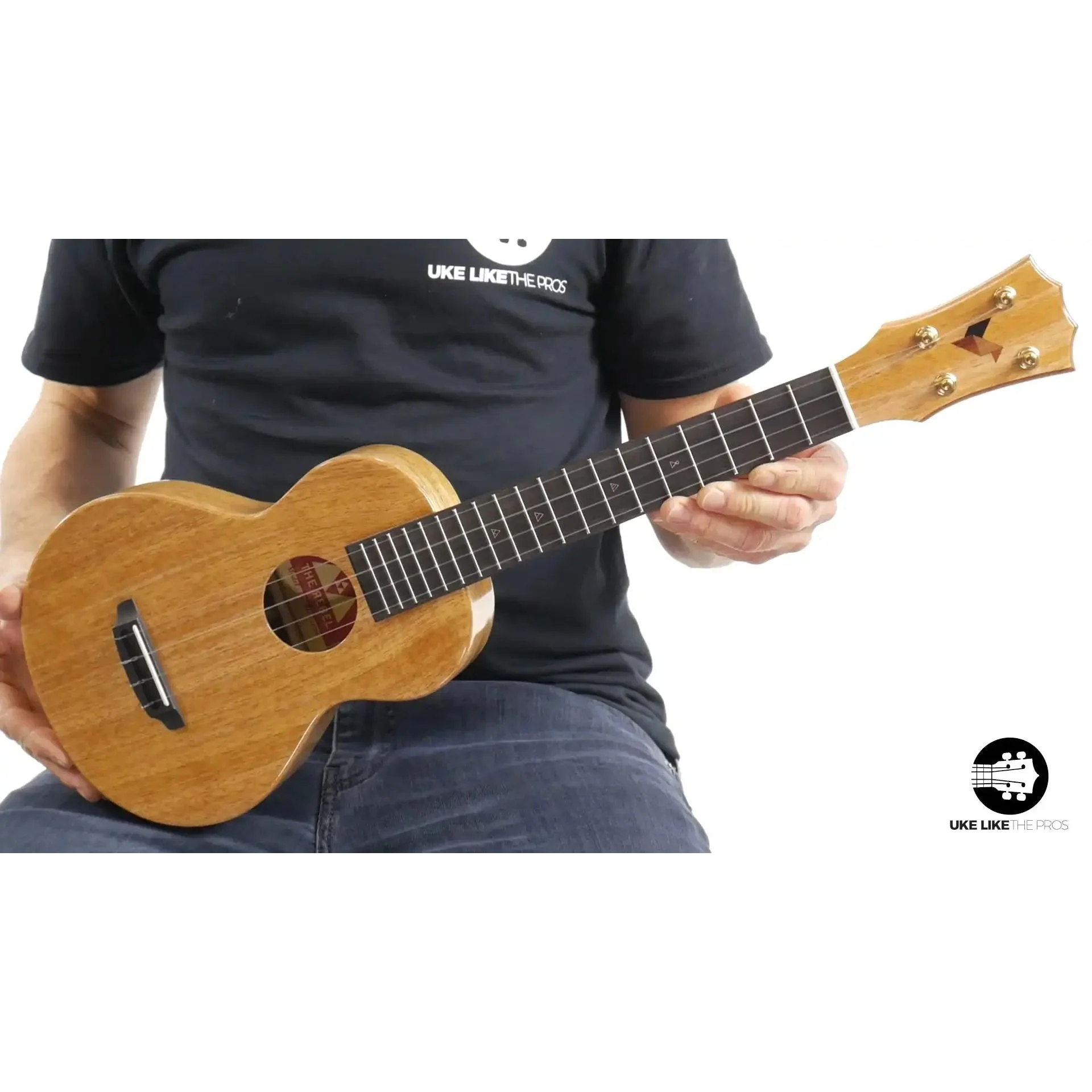Rebel Double Creme Long Neck Concert Ukulele Mango "Oingo Boingo" - Image 8